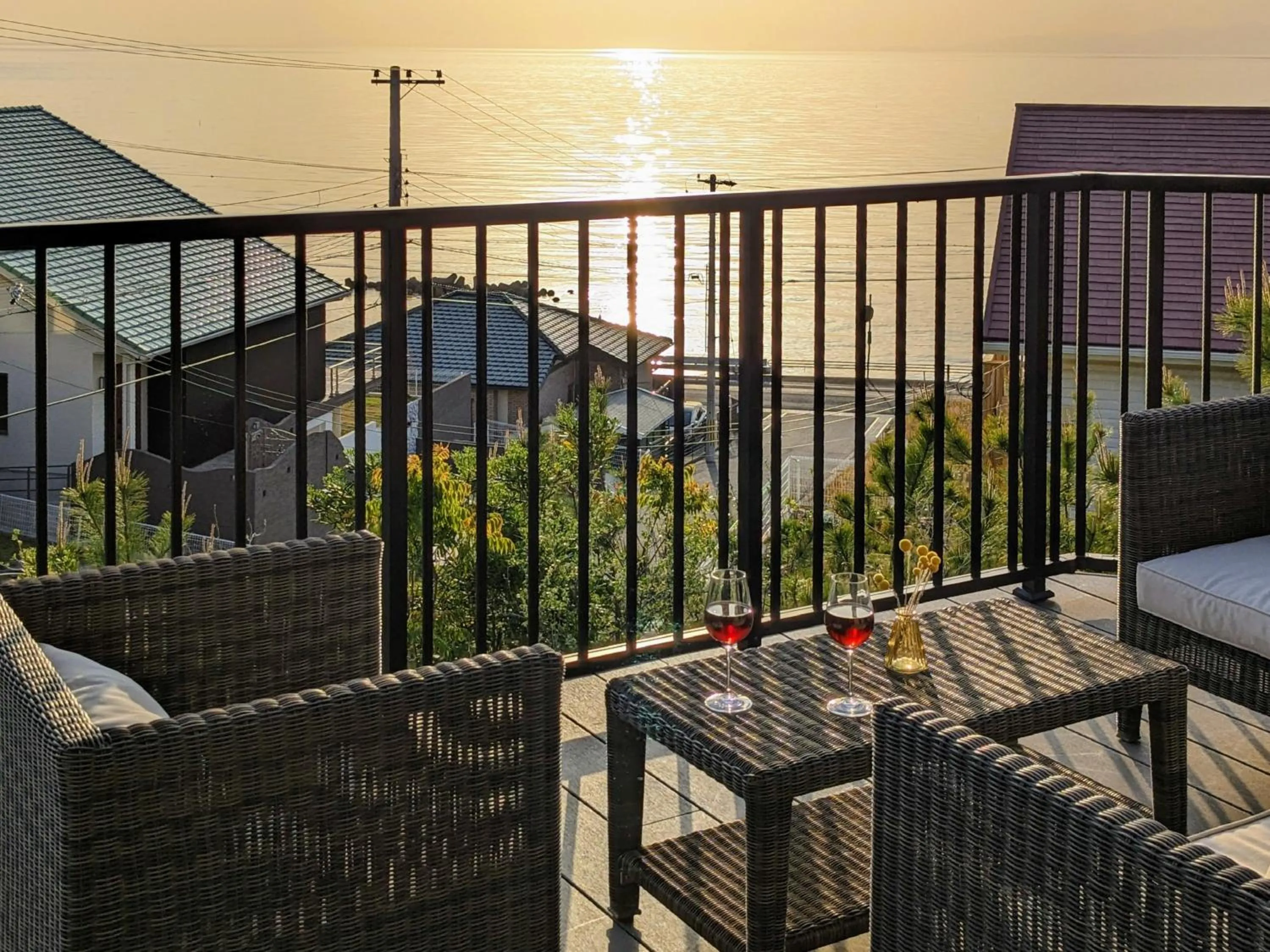Balcony/Terrace in Goshikihama Villa