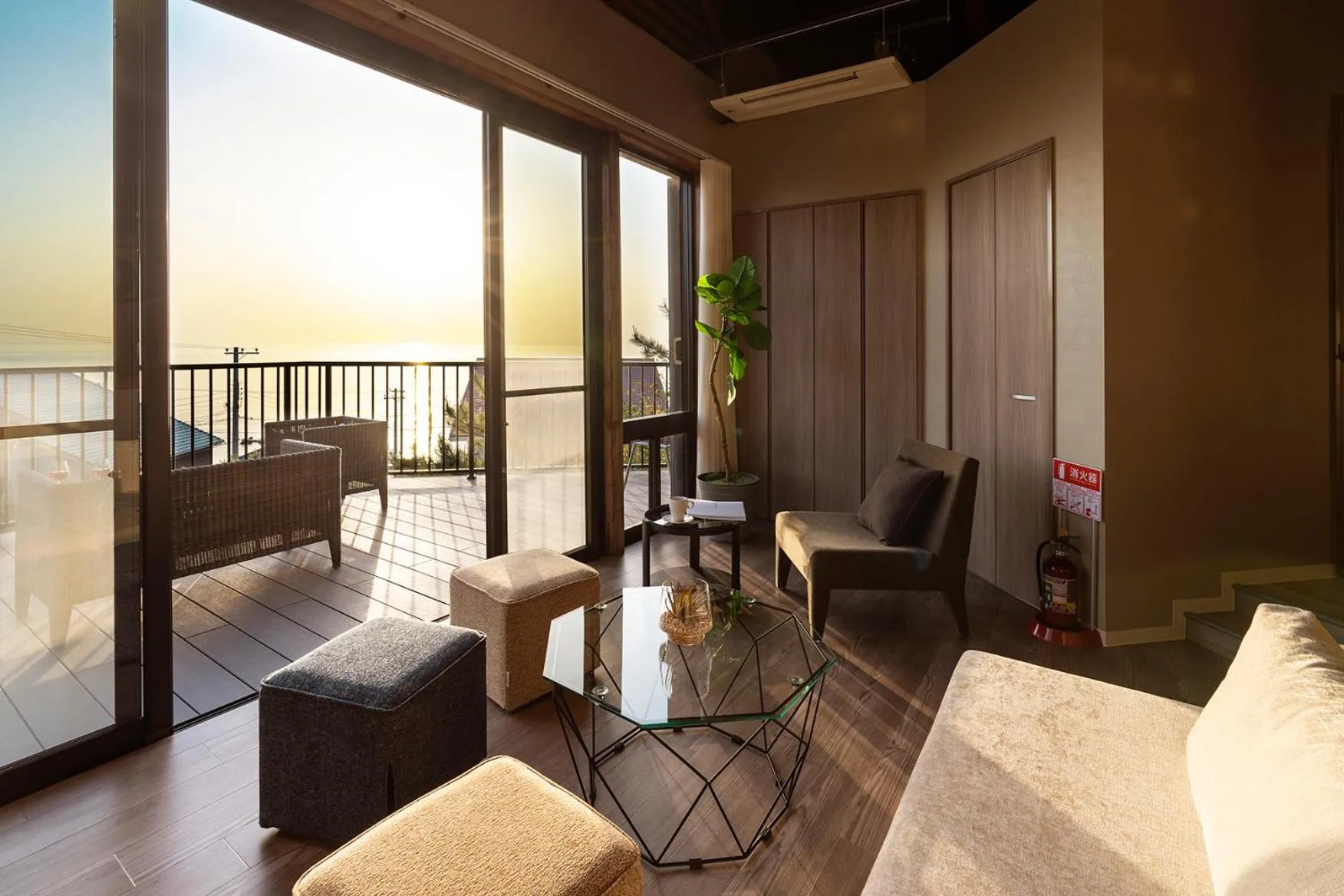 Living room in Goshikihama Villa