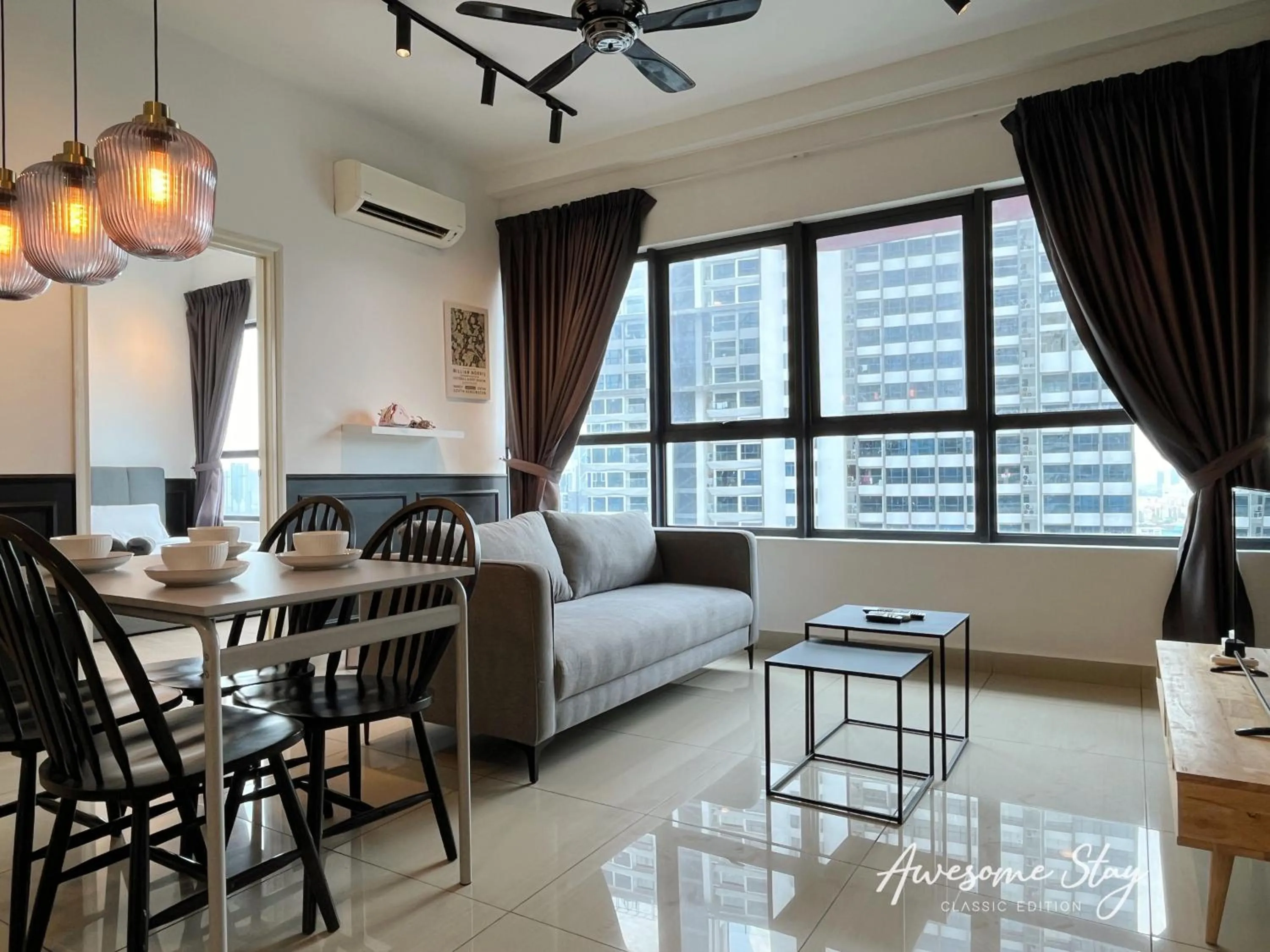 Living room, Bed in Arte Plus Ampang By Awesomestay