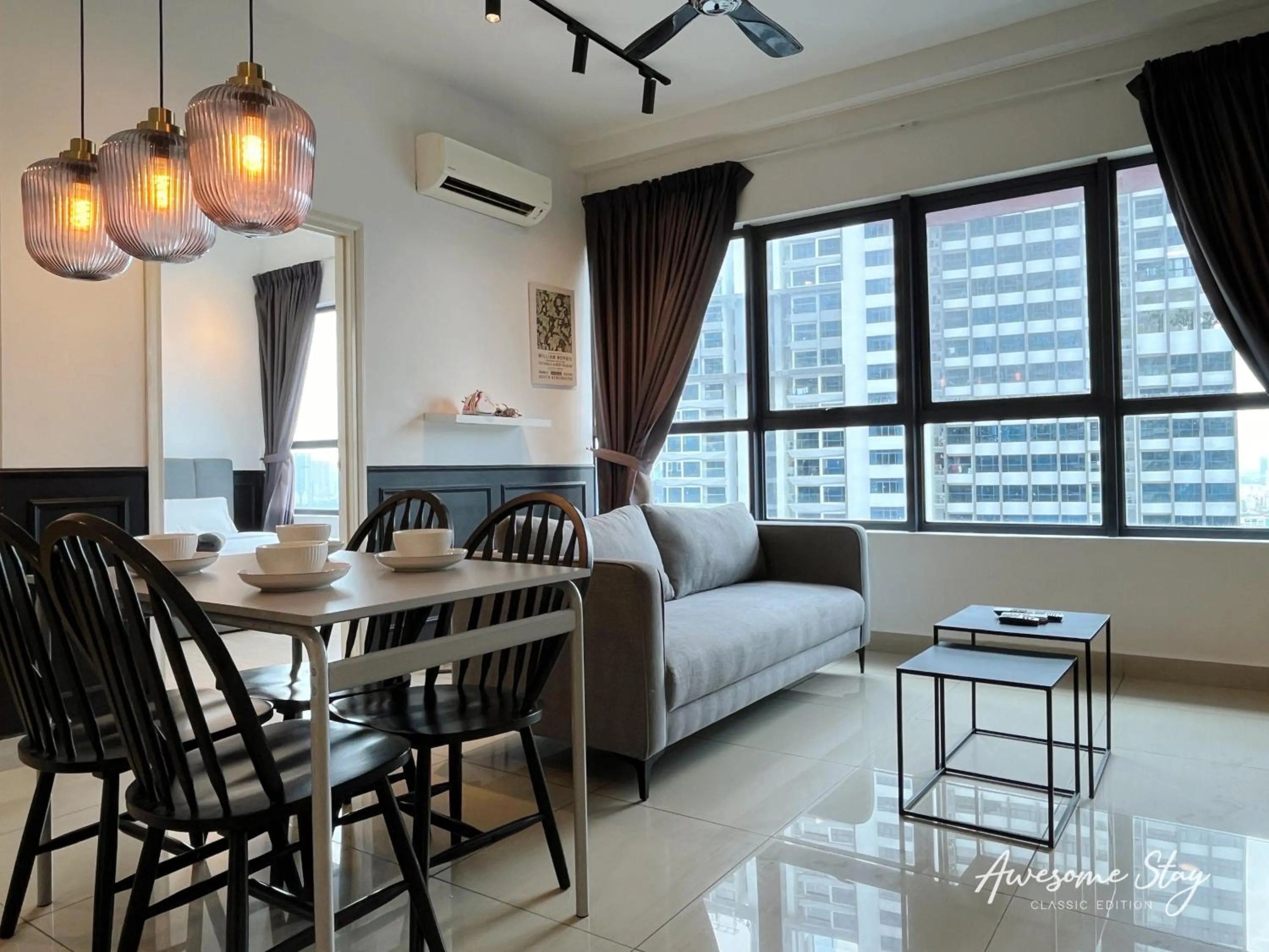 Living room, Bed in Arte Plus Ampang By Awesomestay
