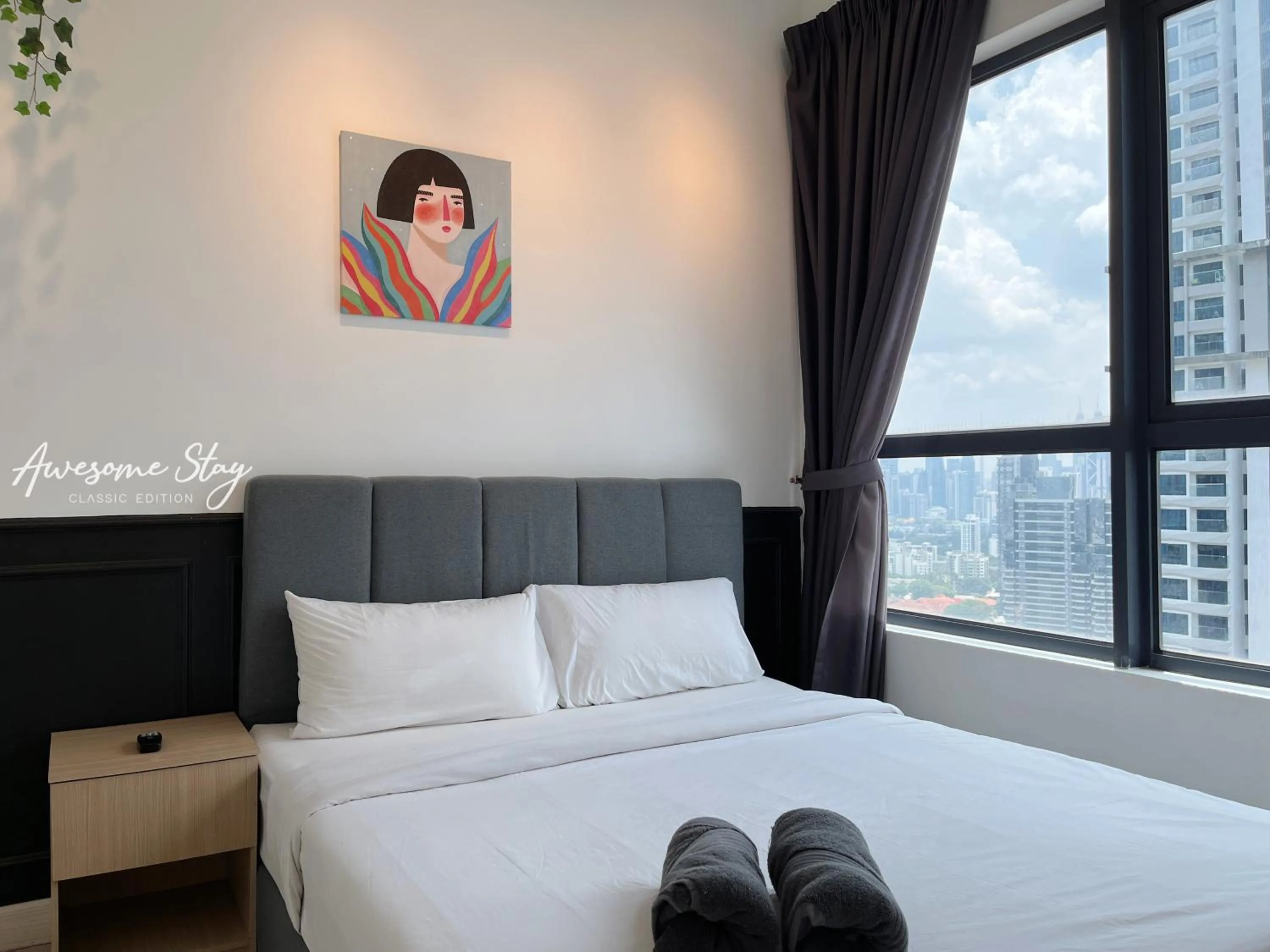 Decorative detail, Bed in Arte Plus Ampang By Awesomestay