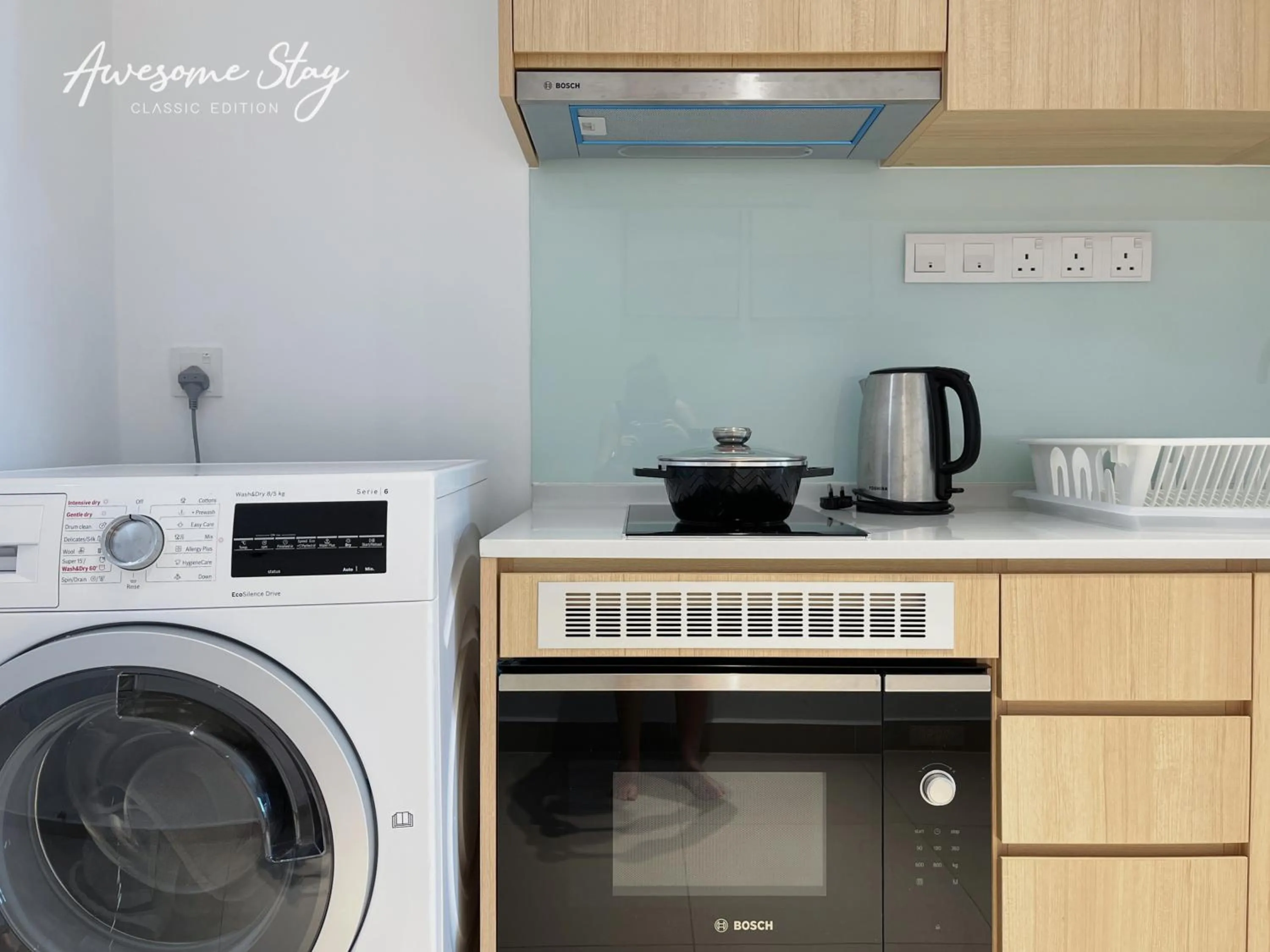 washing machine in The Colony By Infinitum By Awesomestay