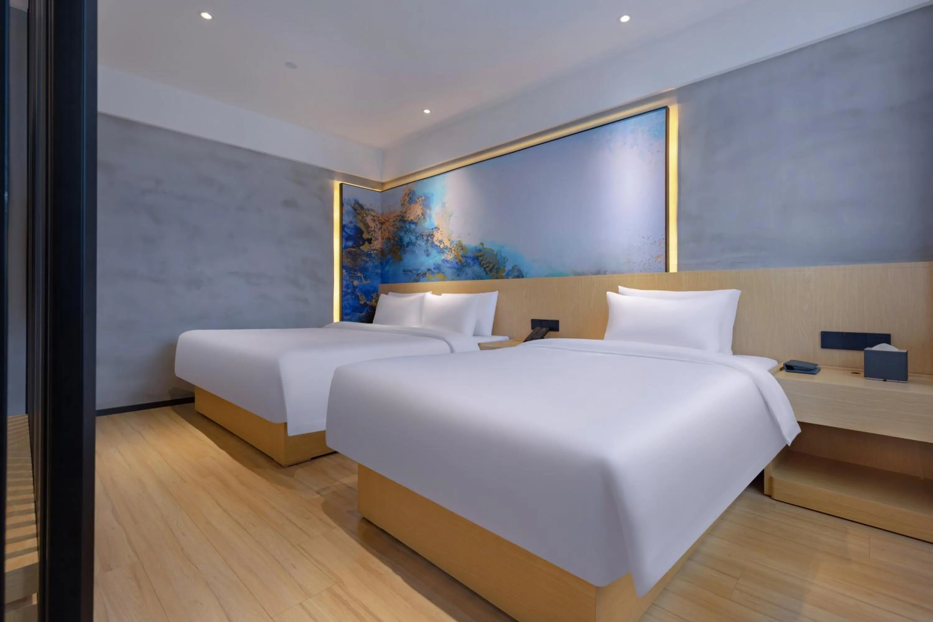 Bed in Tuke China Hotel -Wenzhou South Bus Terminal