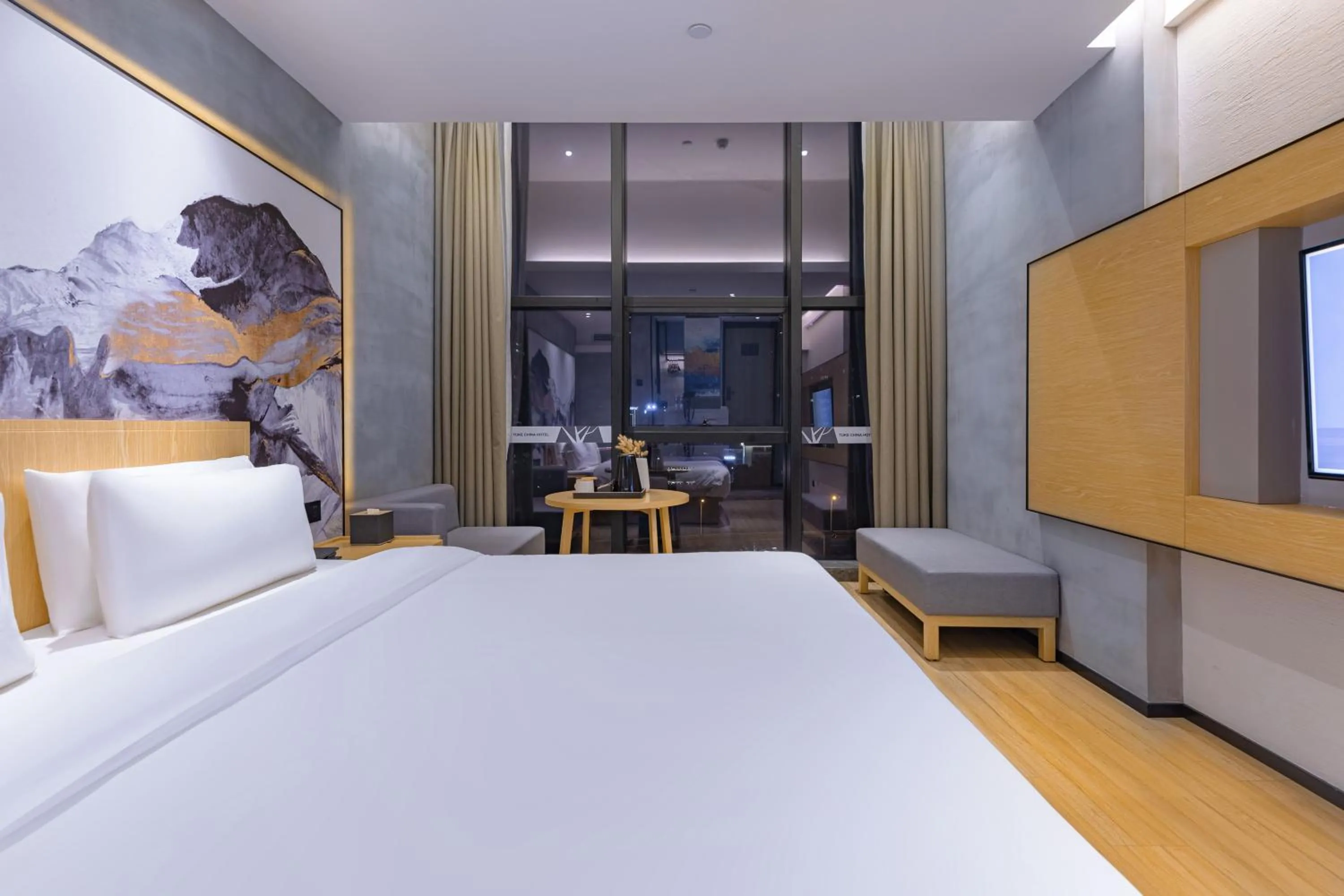 Bed in Tuke China Hotel -Wenzhou South Bus Terminal