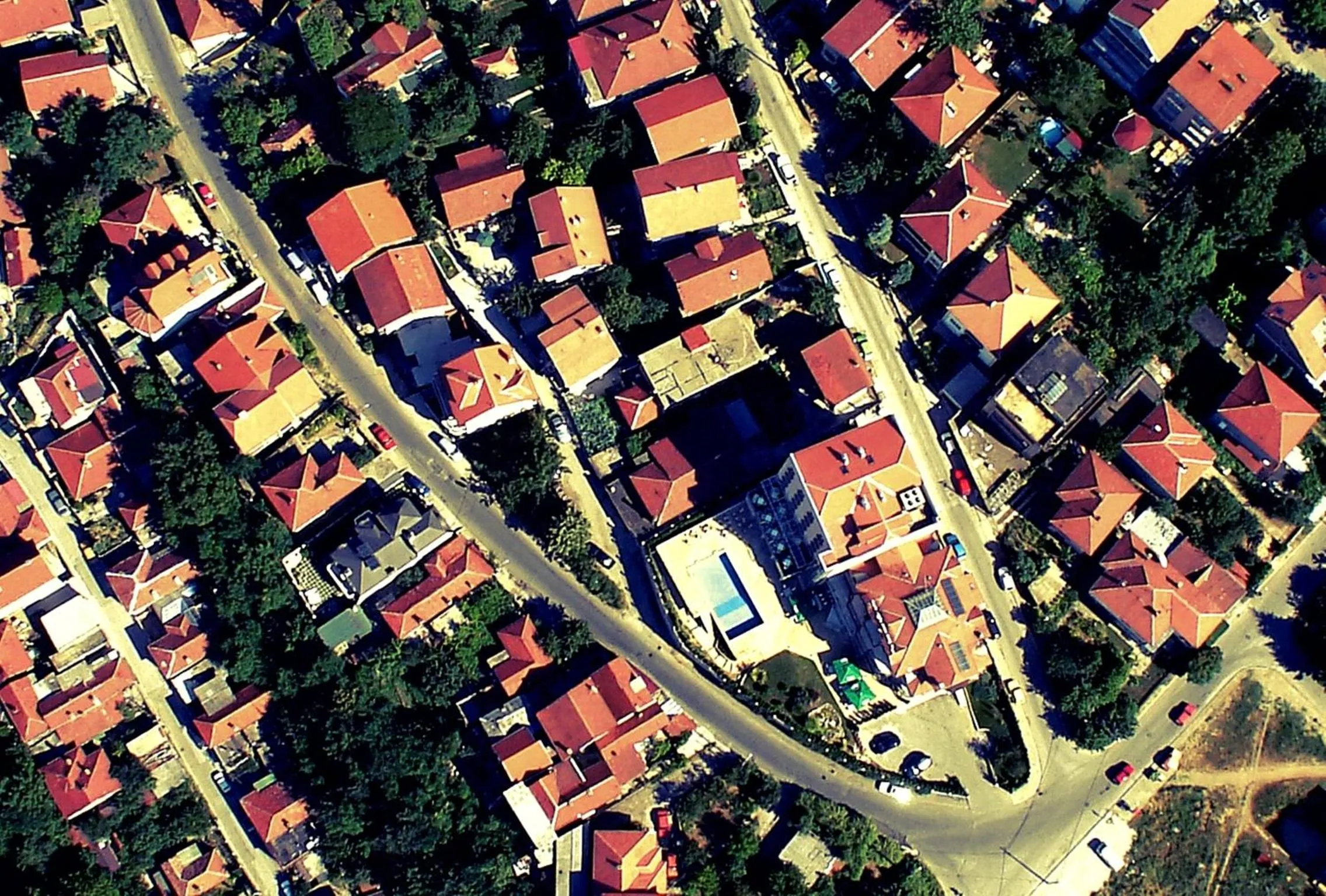 Bird's eye view in Hotel Marica