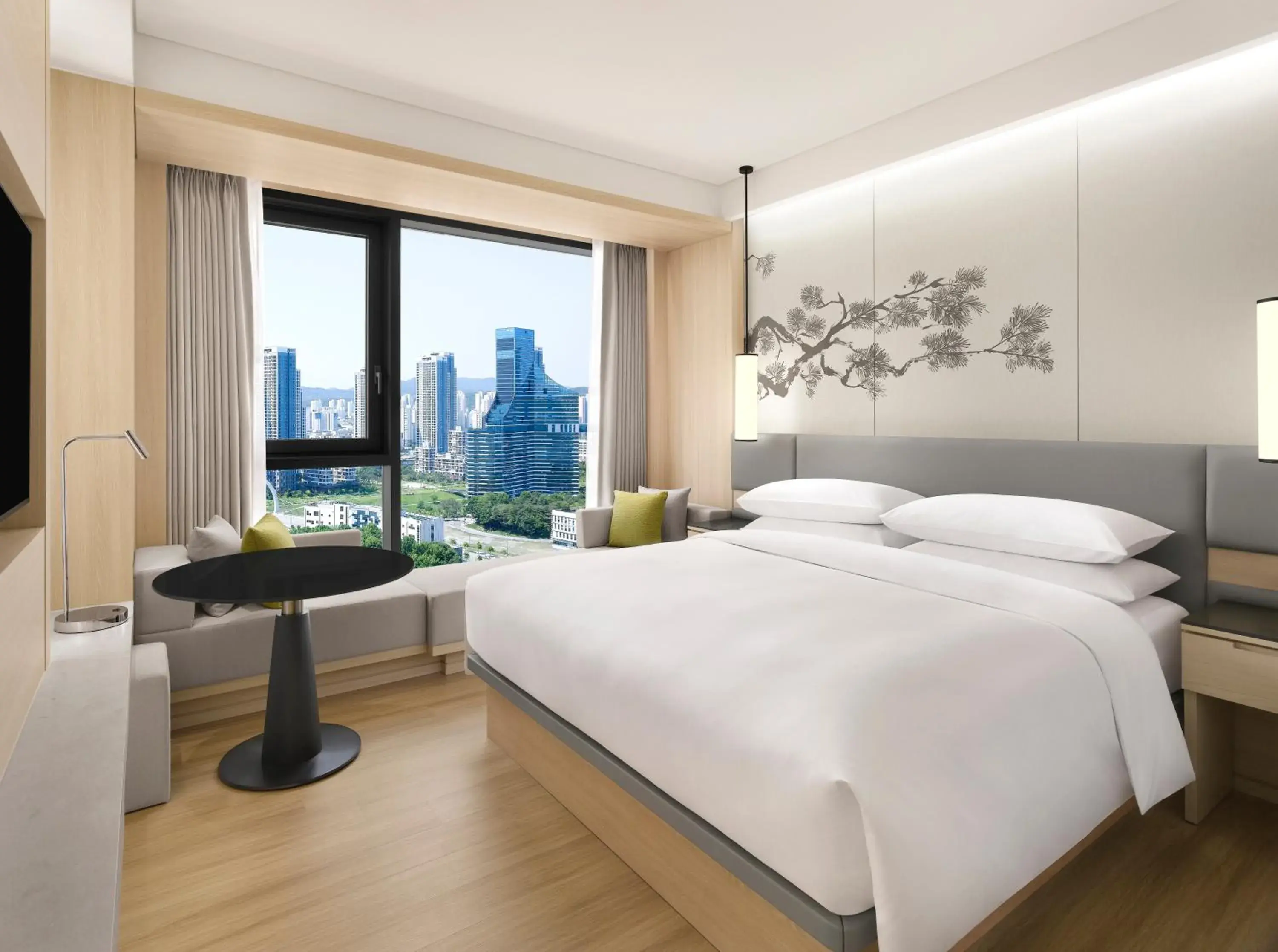 Premier King Room with City View in Courtyard by Marriott Sejong Premier King Room with City View in Courtyard by Marriott Sejong