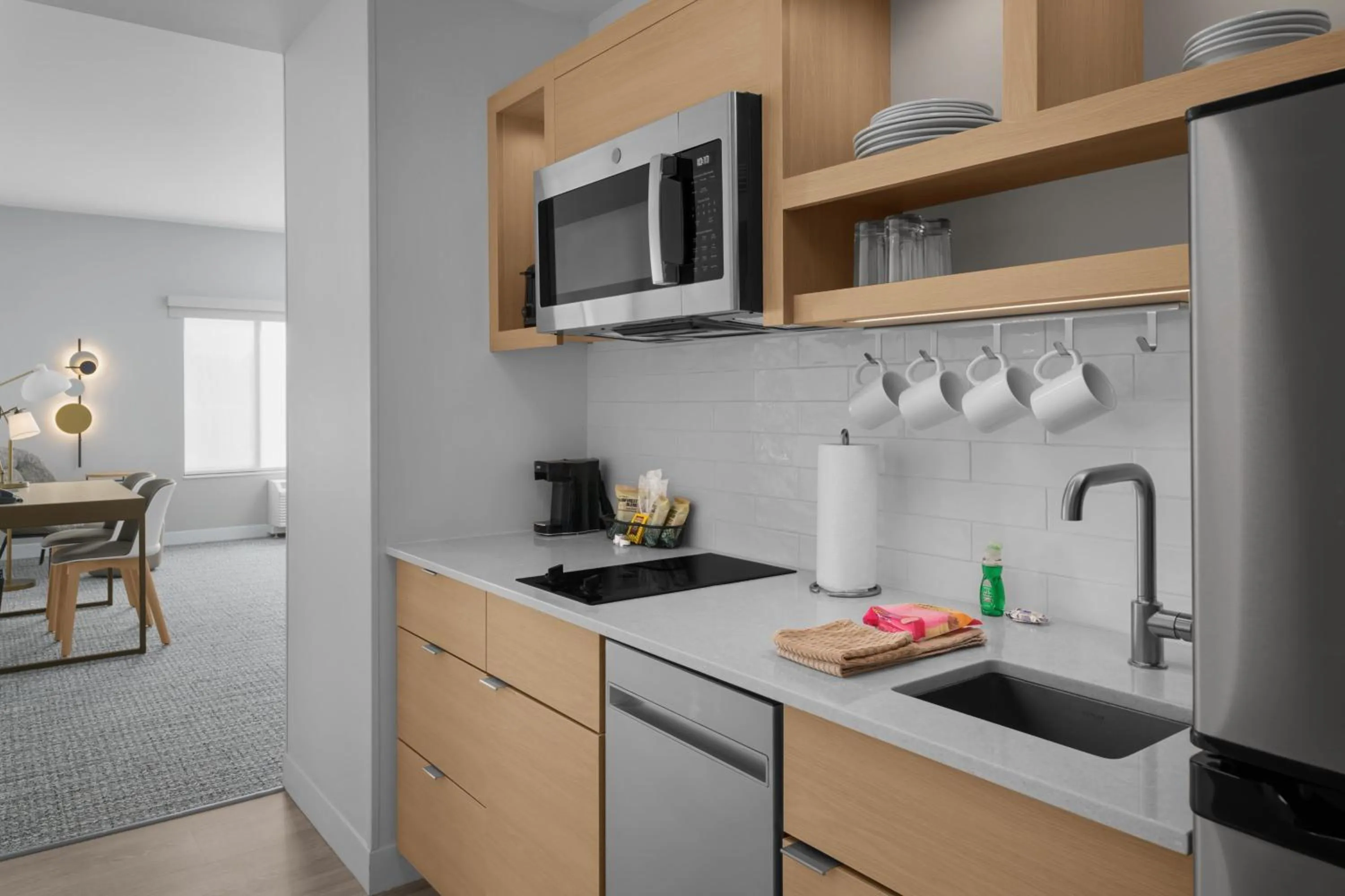 Kitchen or kitchenette in TownePlace Suites by Marriott Coeur d'Alene