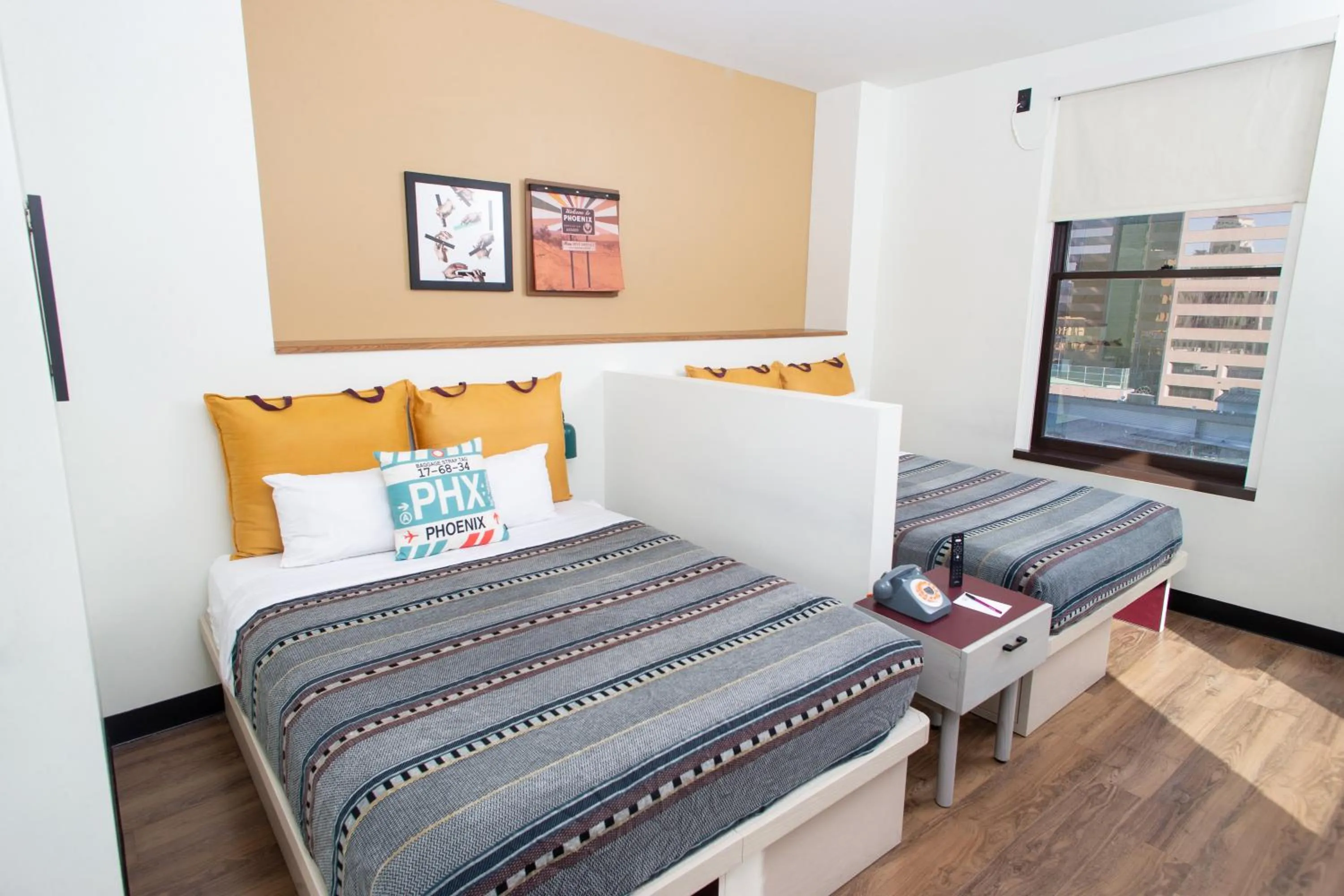 Bedroom, Bed in Moxy Phoenix Downtown