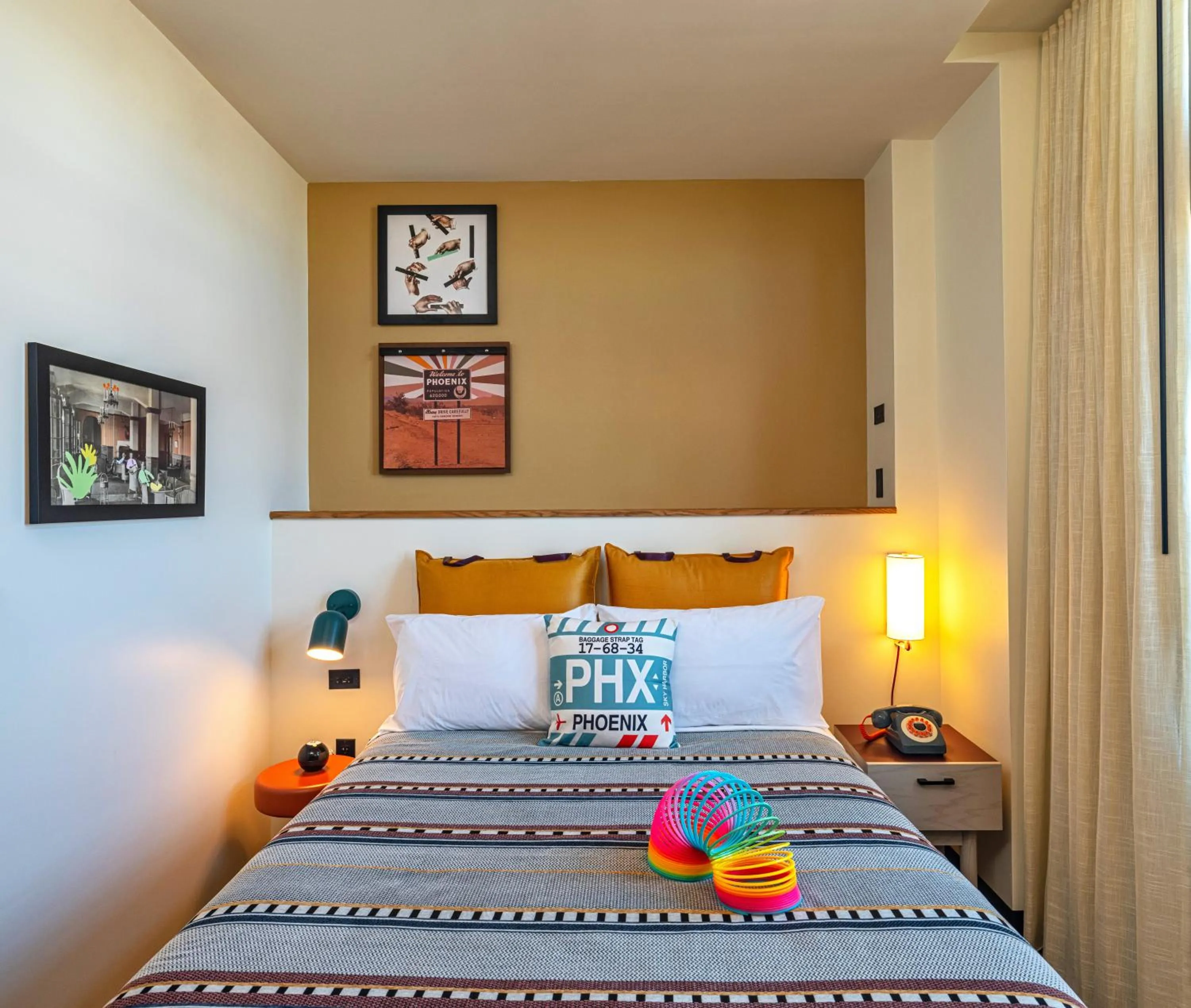 Bed in Moxy Phoenix Downtown