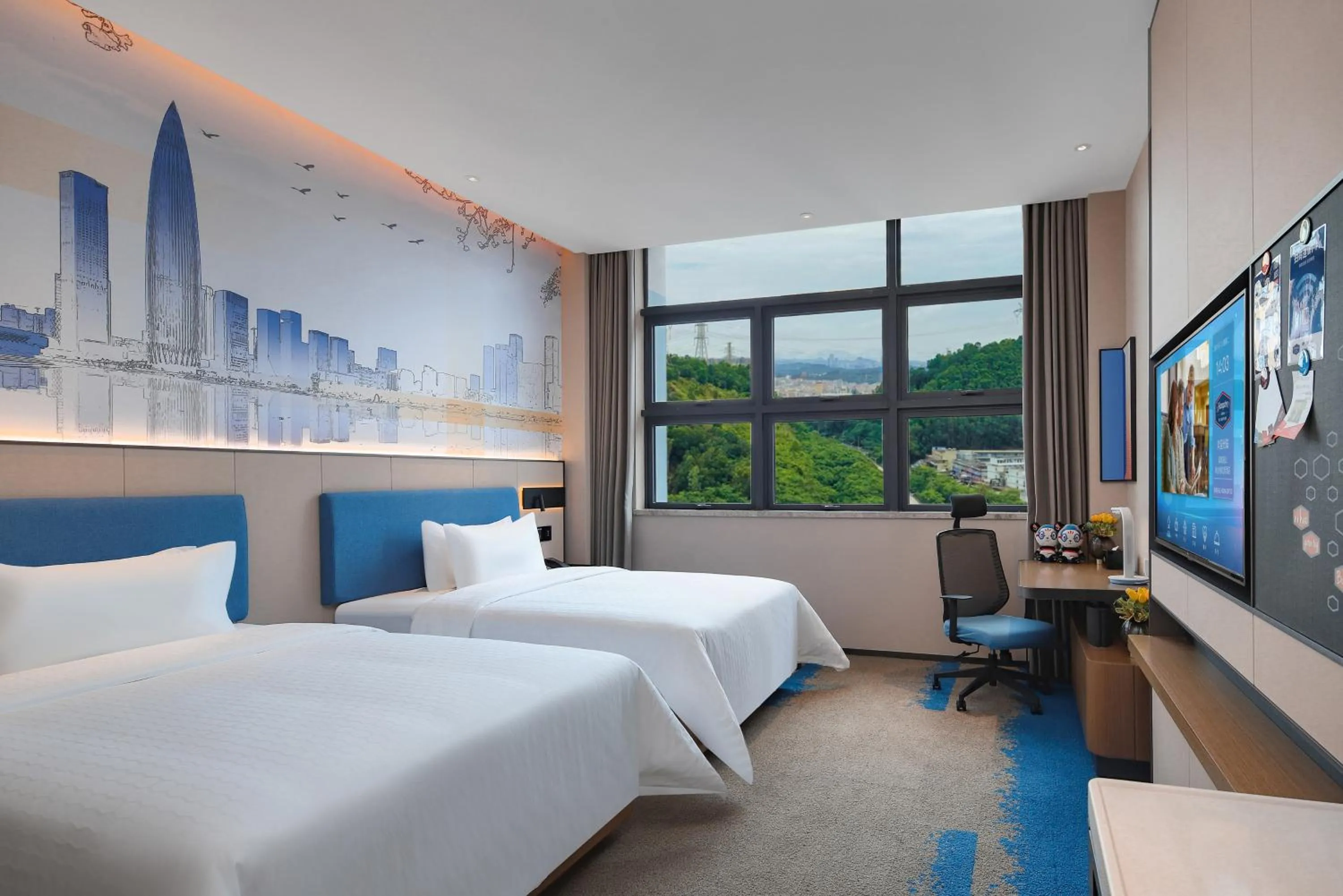 Bed in Hampton by Hilton Shenzhen Yuanshan
