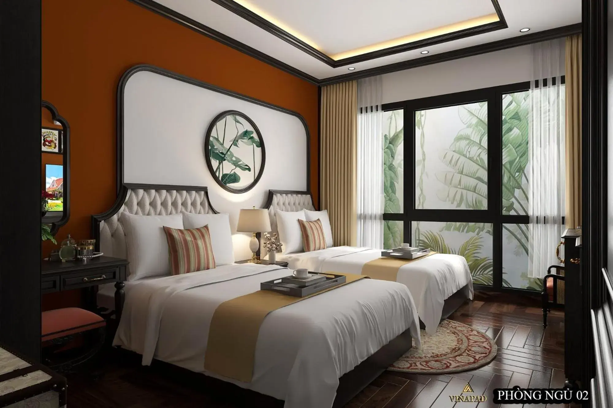 Bed in Moma Paris Hotel Ninh Bình Bed in Moma Paris Hotel Ninh Bình