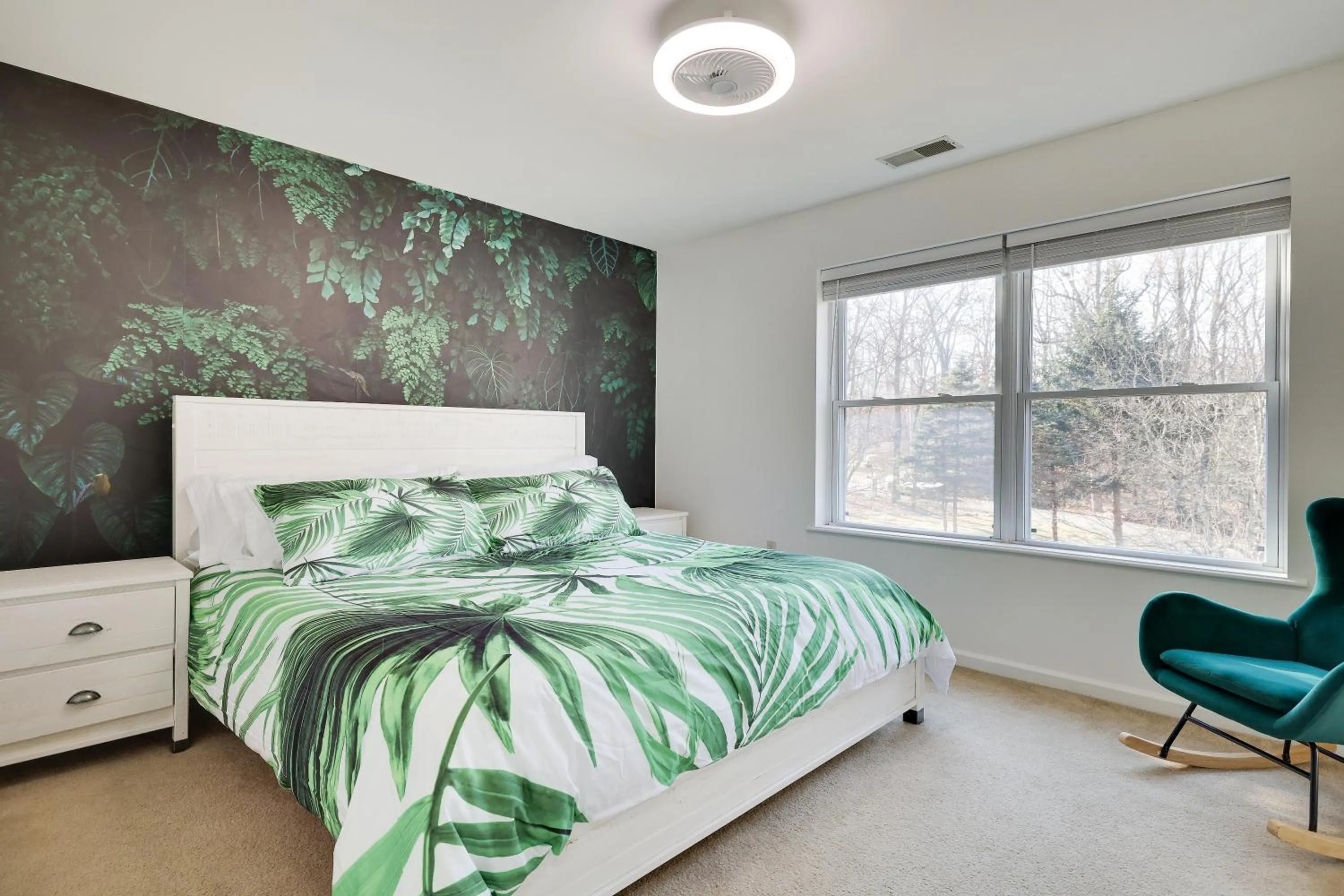 Bed in Stunning Poconos Villa- Hot Tub, Pool, Game Room, BBQ & more