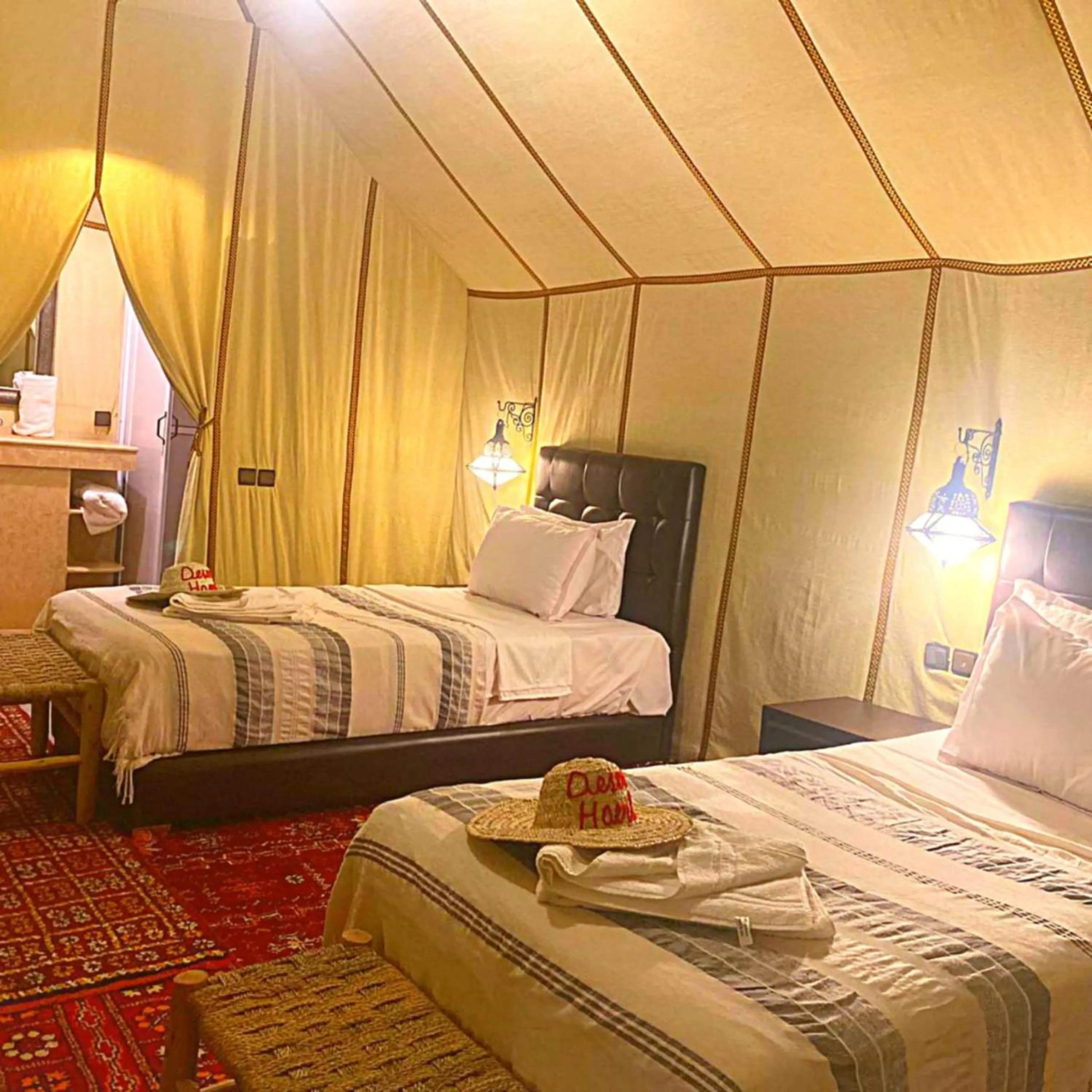 Bed in Merzouga heart camp
