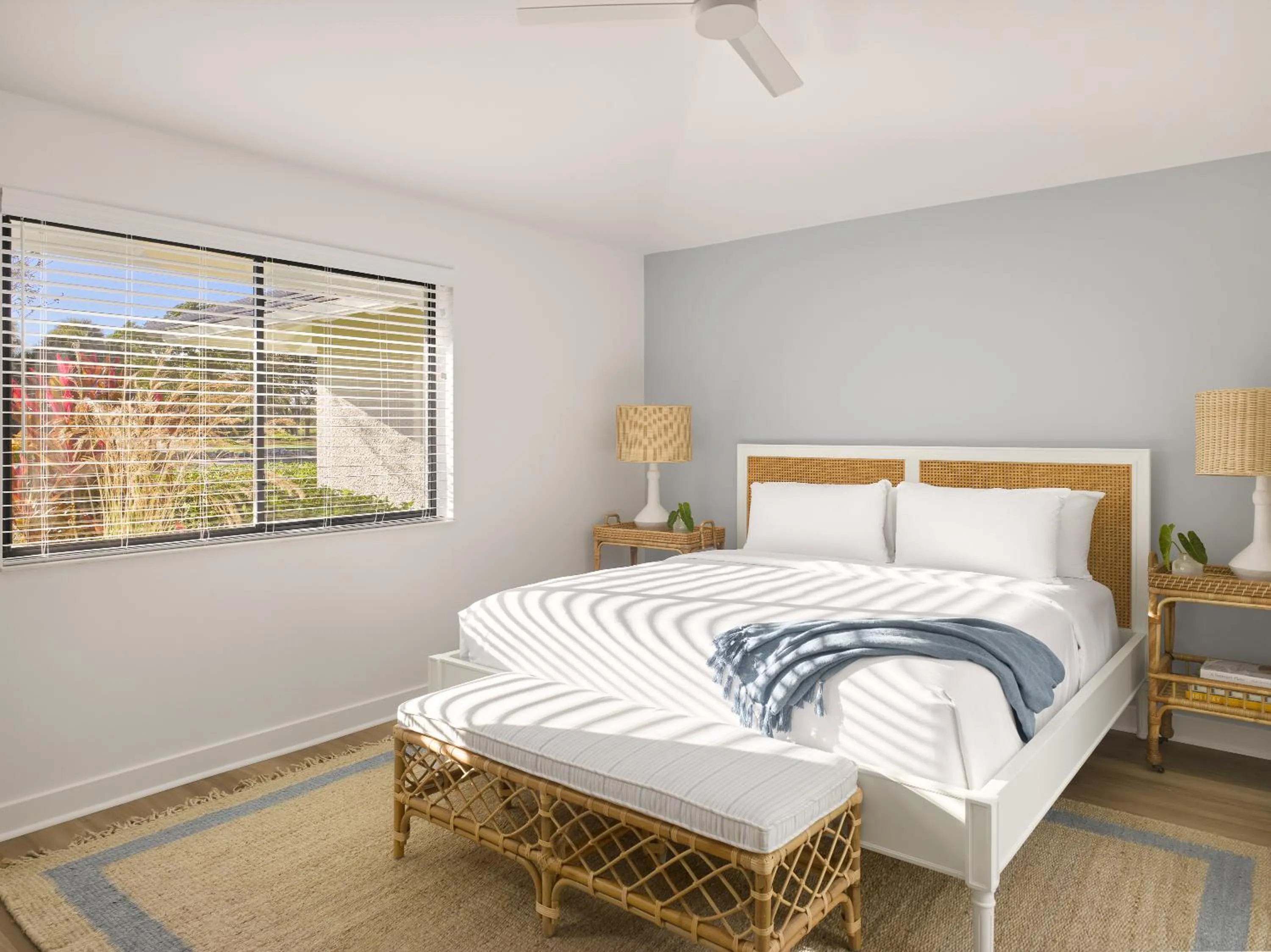 Bed in The Cottages at PGA National Resort