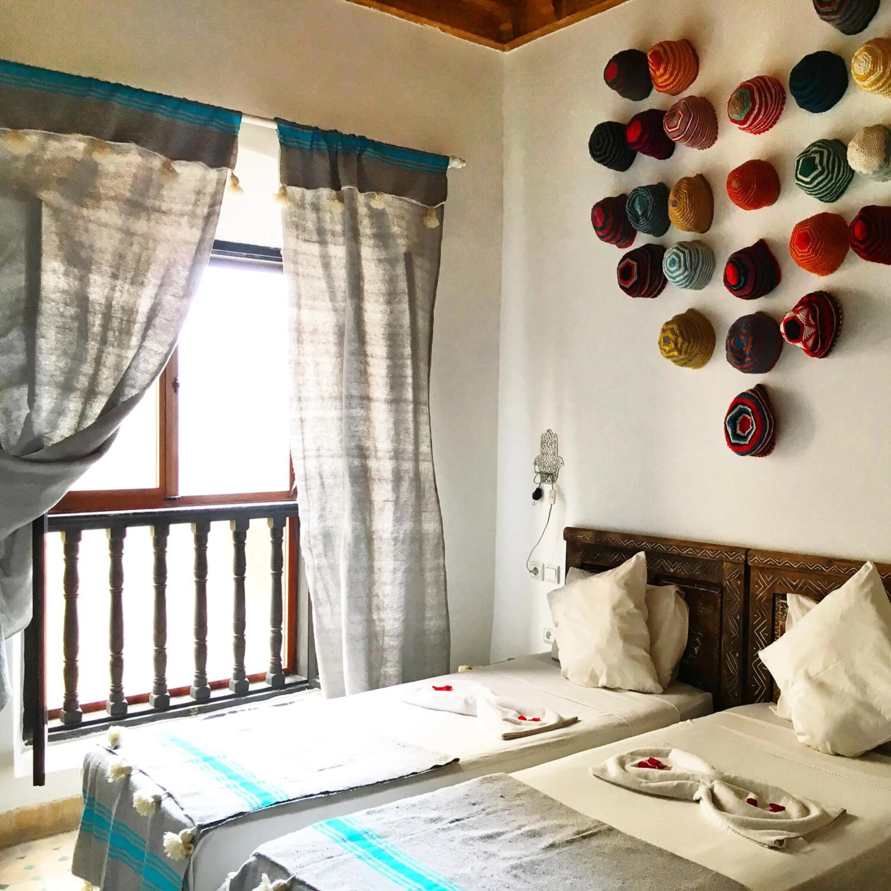 Bed in Riad Inna & Watersports Center