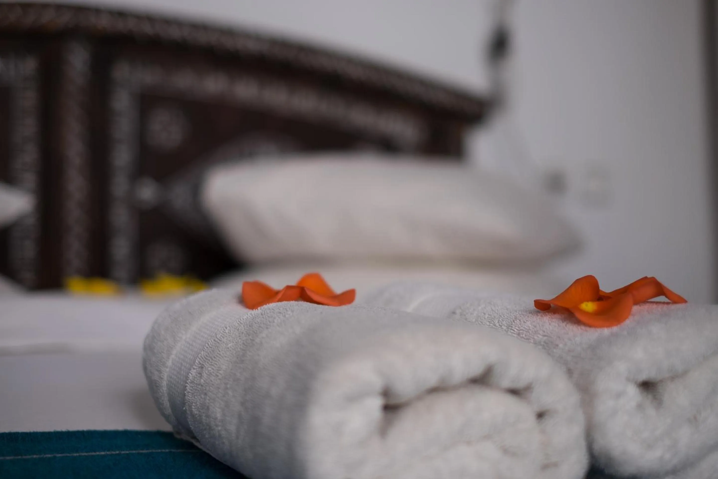 Decorative detail, Bed in Riad Inna & Watersports Center