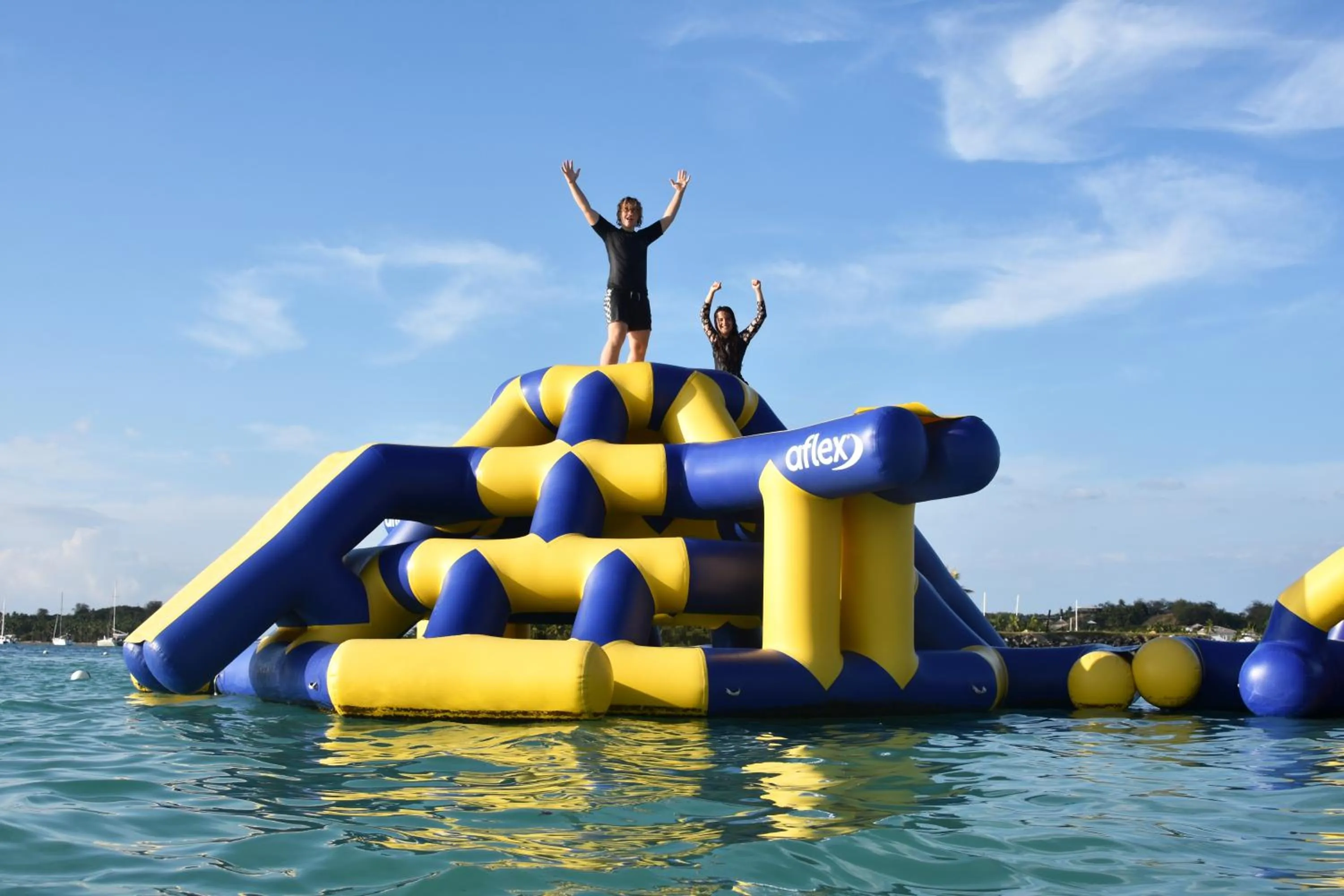 Aqua park in Plantation Island Resort
