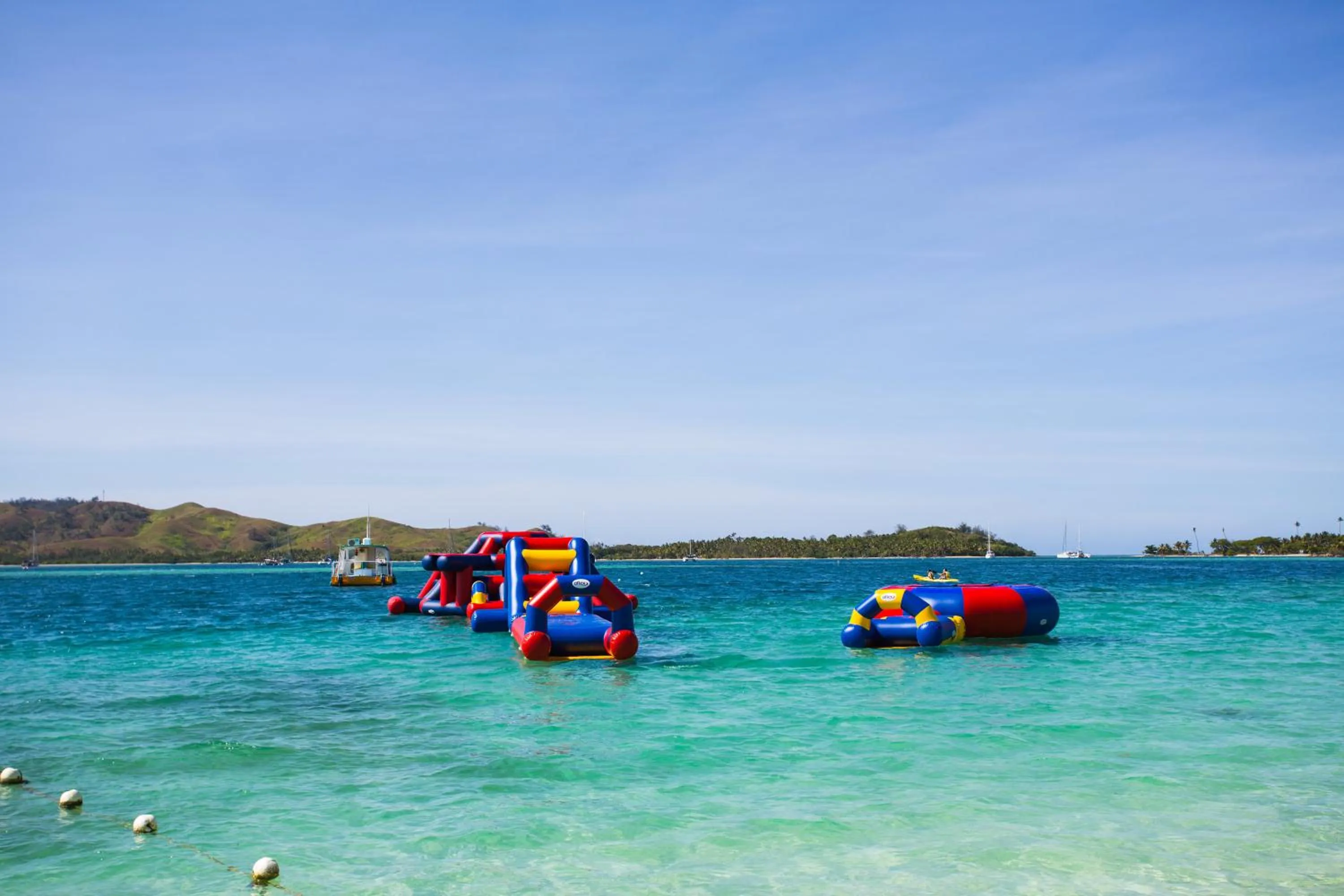 Aqua park in Plantation Island Resort