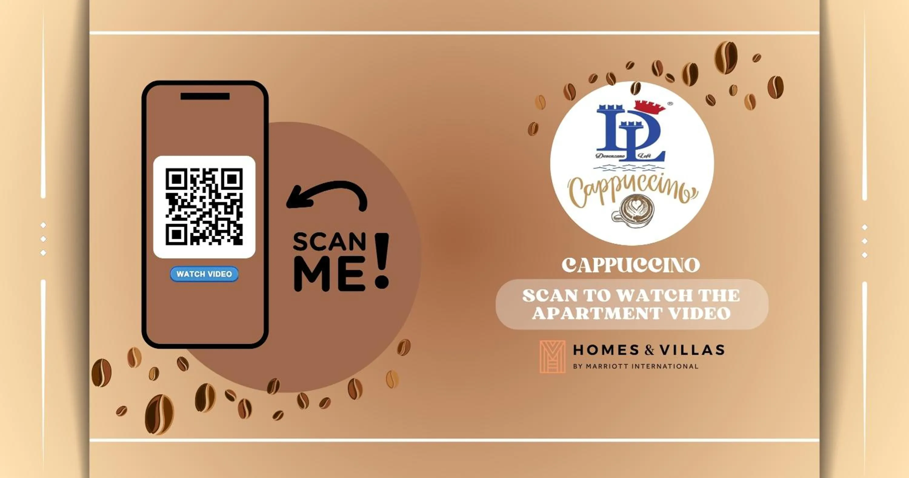 Logo/Certificate/Sign in Cappuccino Apartment DesenzanoLoft Official Partner Homes & Villas by Marriott Bonvoy