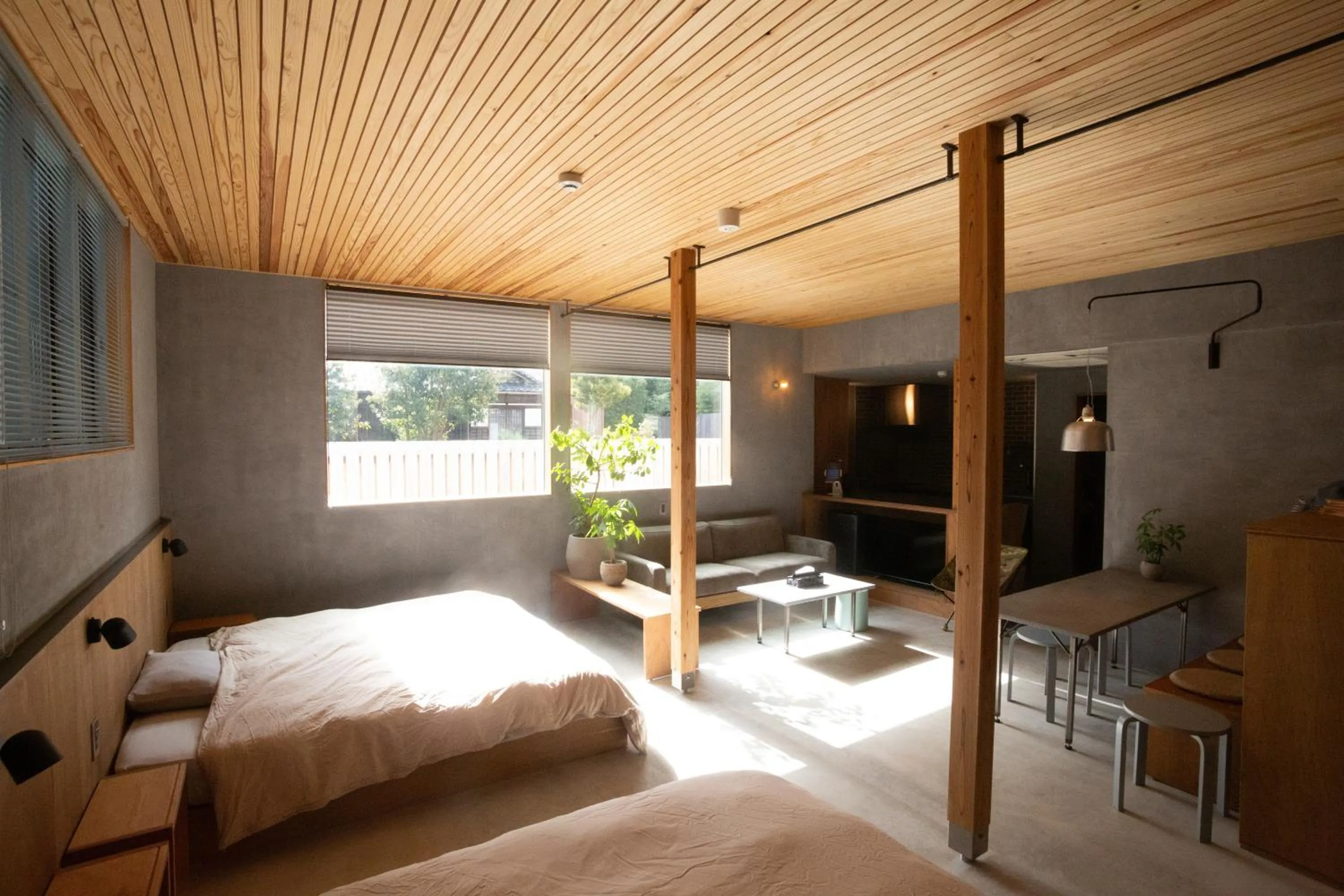 Bed in MAGATAMA.INN