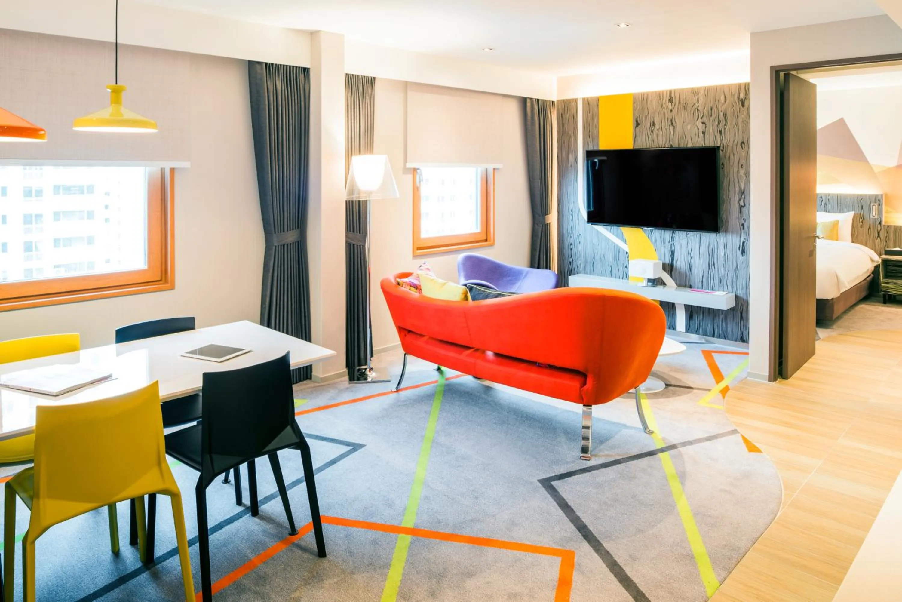 Living room in Ibis Styles Ambassador Seoul Gangnam