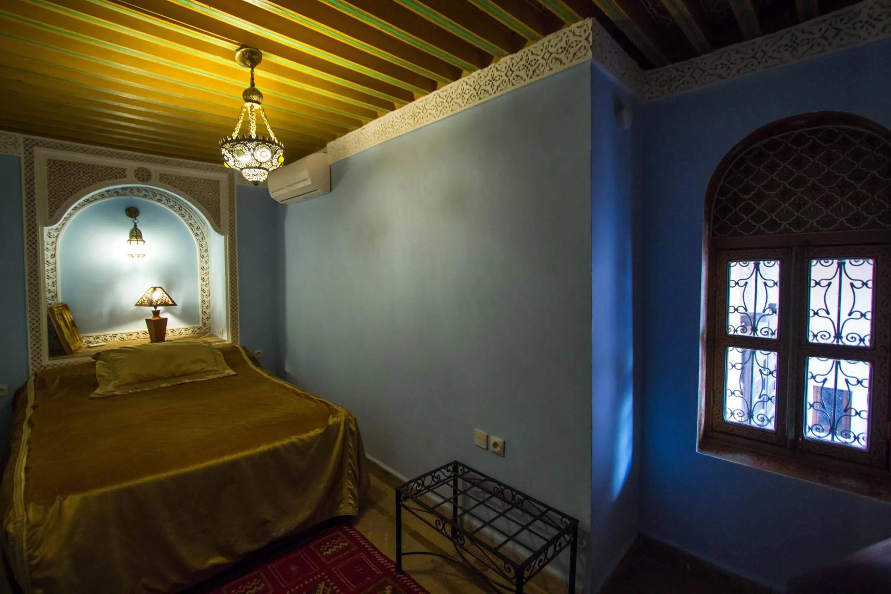 Bed in Riad Fes Baraka & SPA