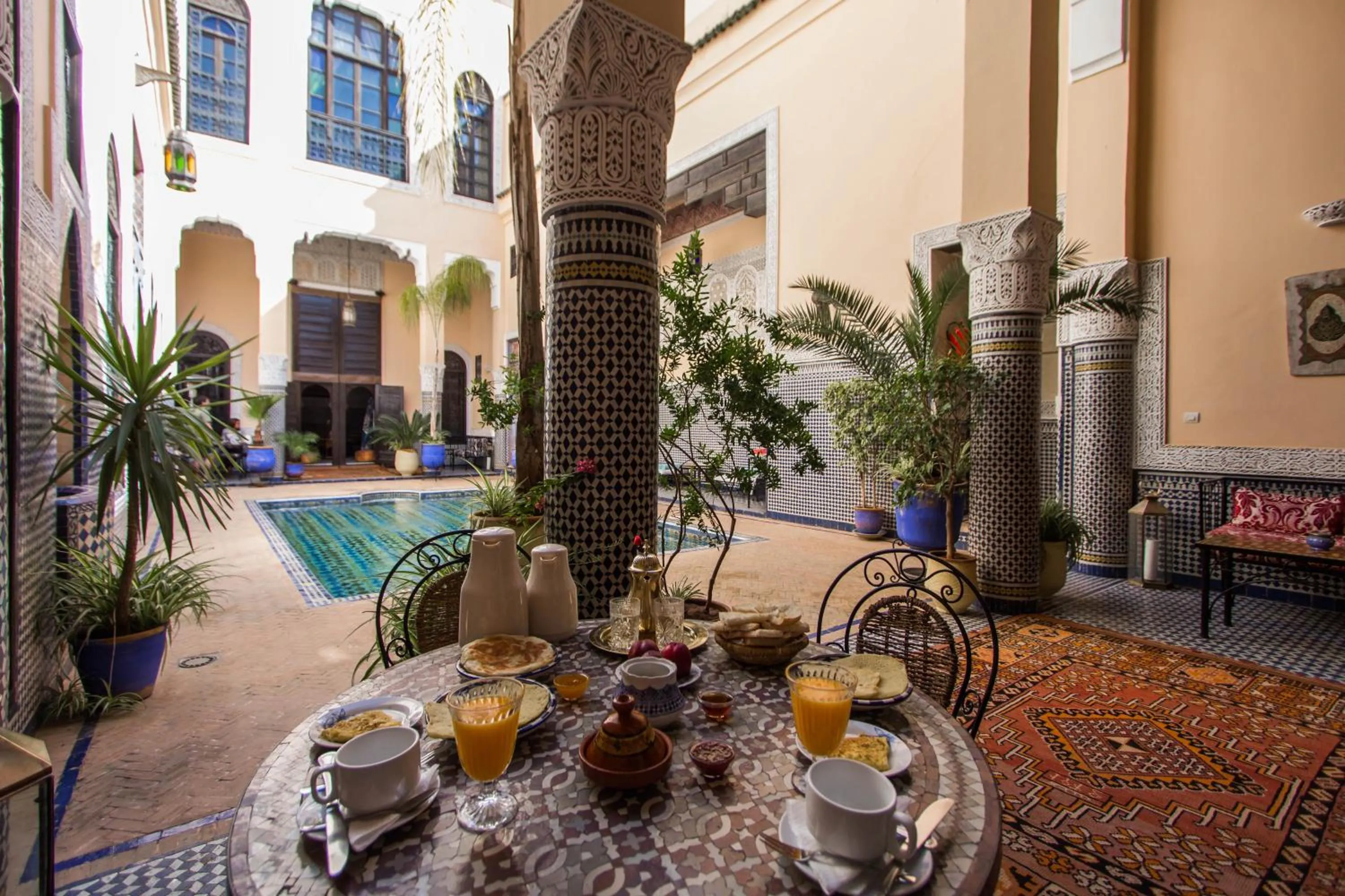 Patio in Riad Fes Baraka & SPA