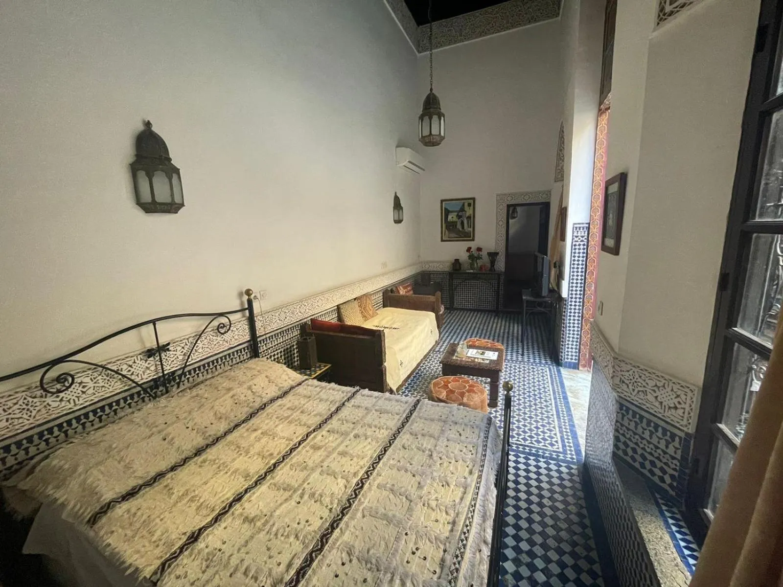 Bed in Riad Fes Baraka & SPA