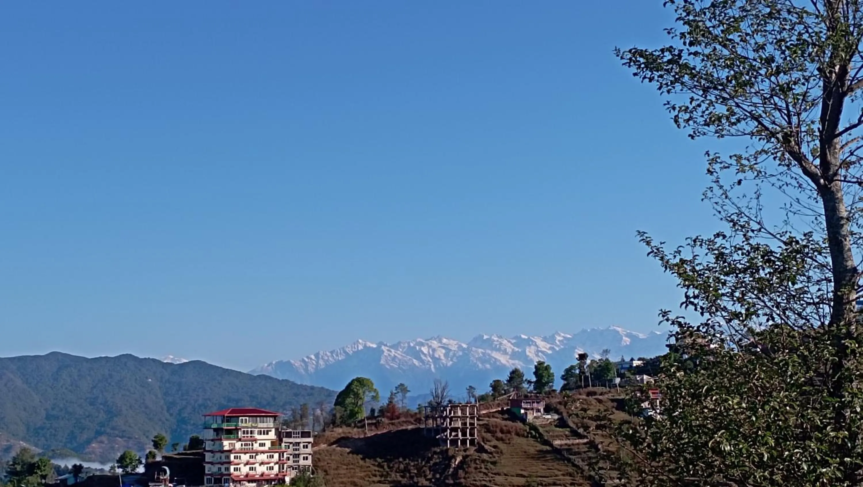 Mountain view in Hotell Hill Crown