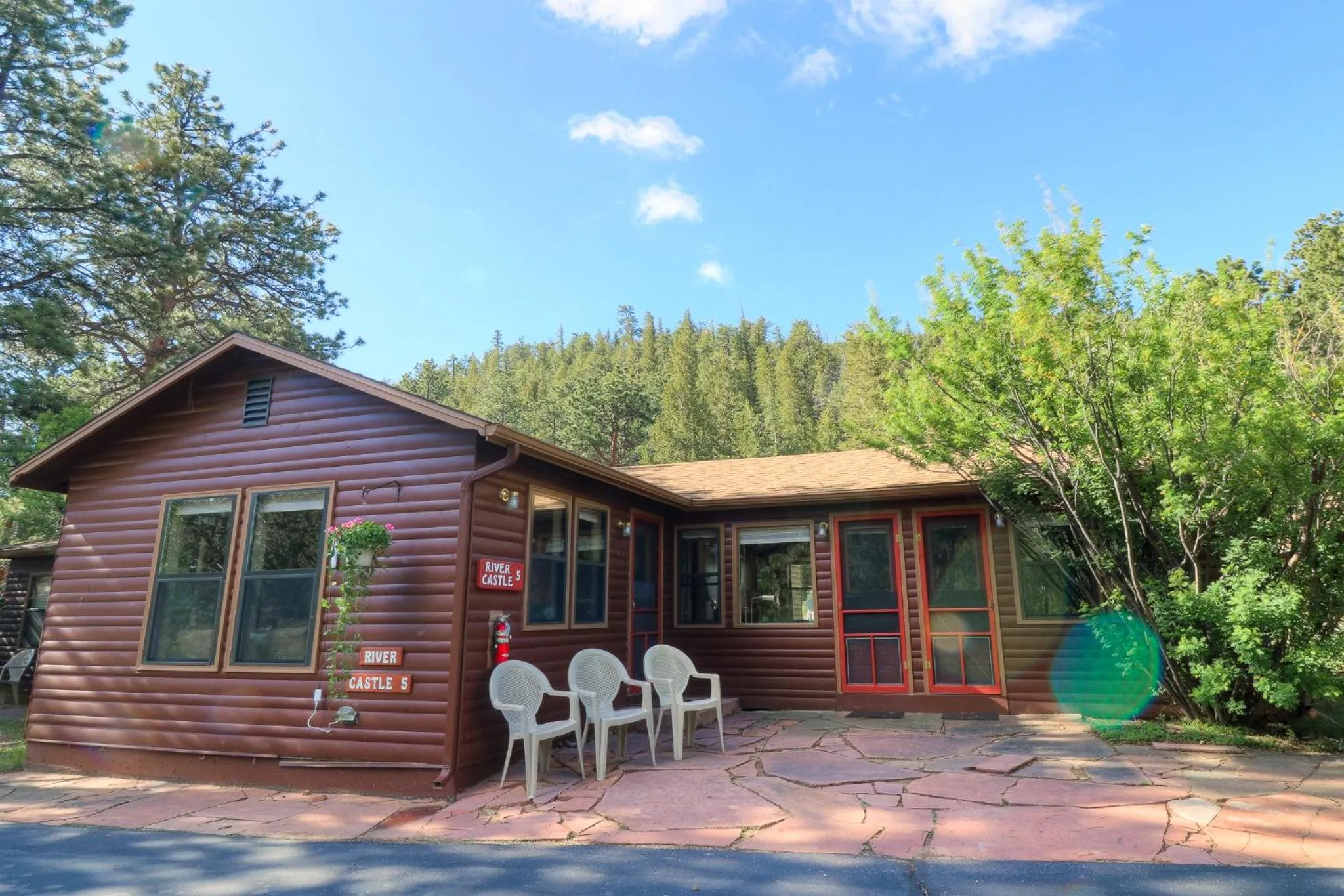 Property building in Castle Mountain Lodge