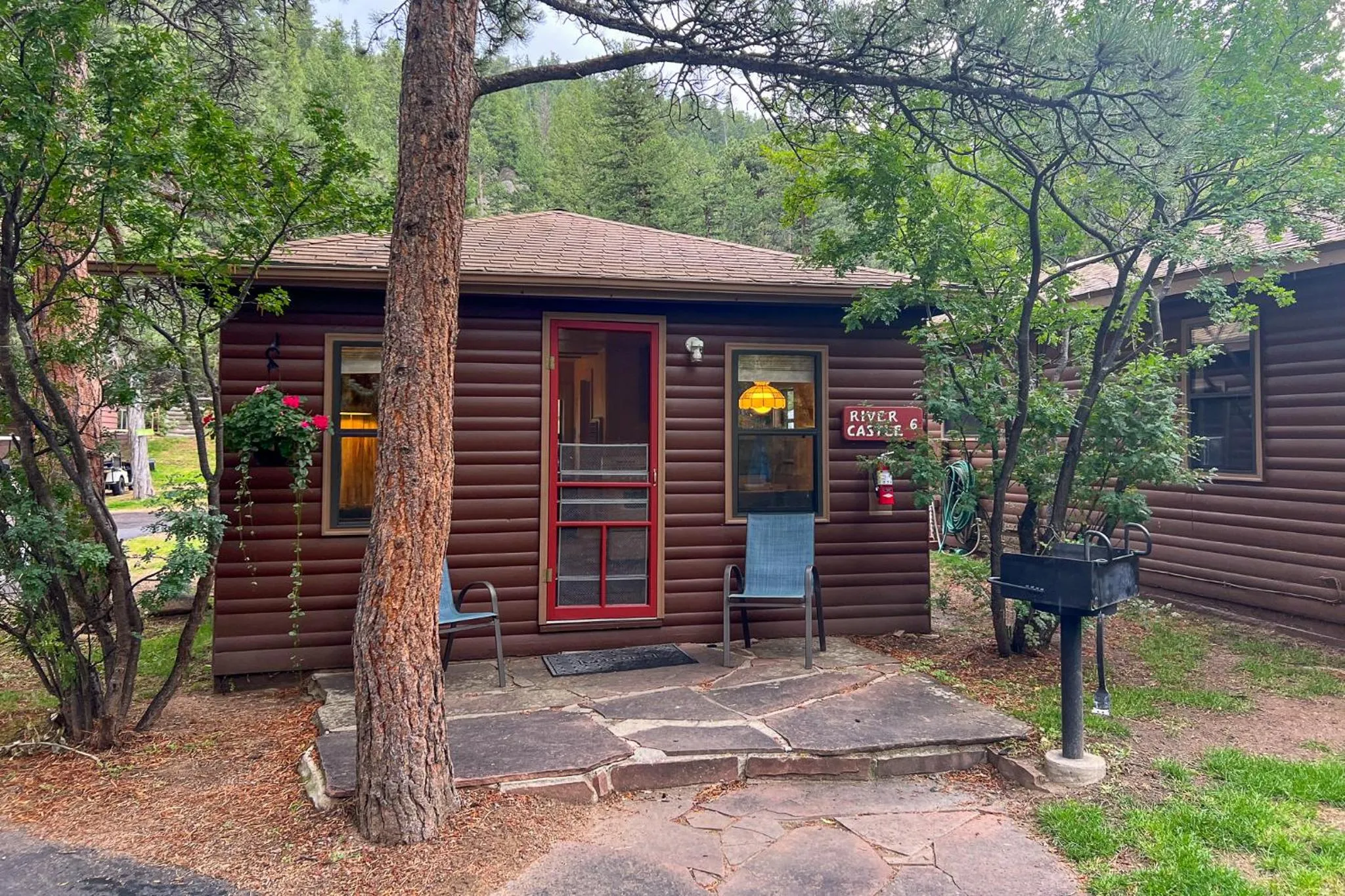 Property building in Castle Mountain Lodge