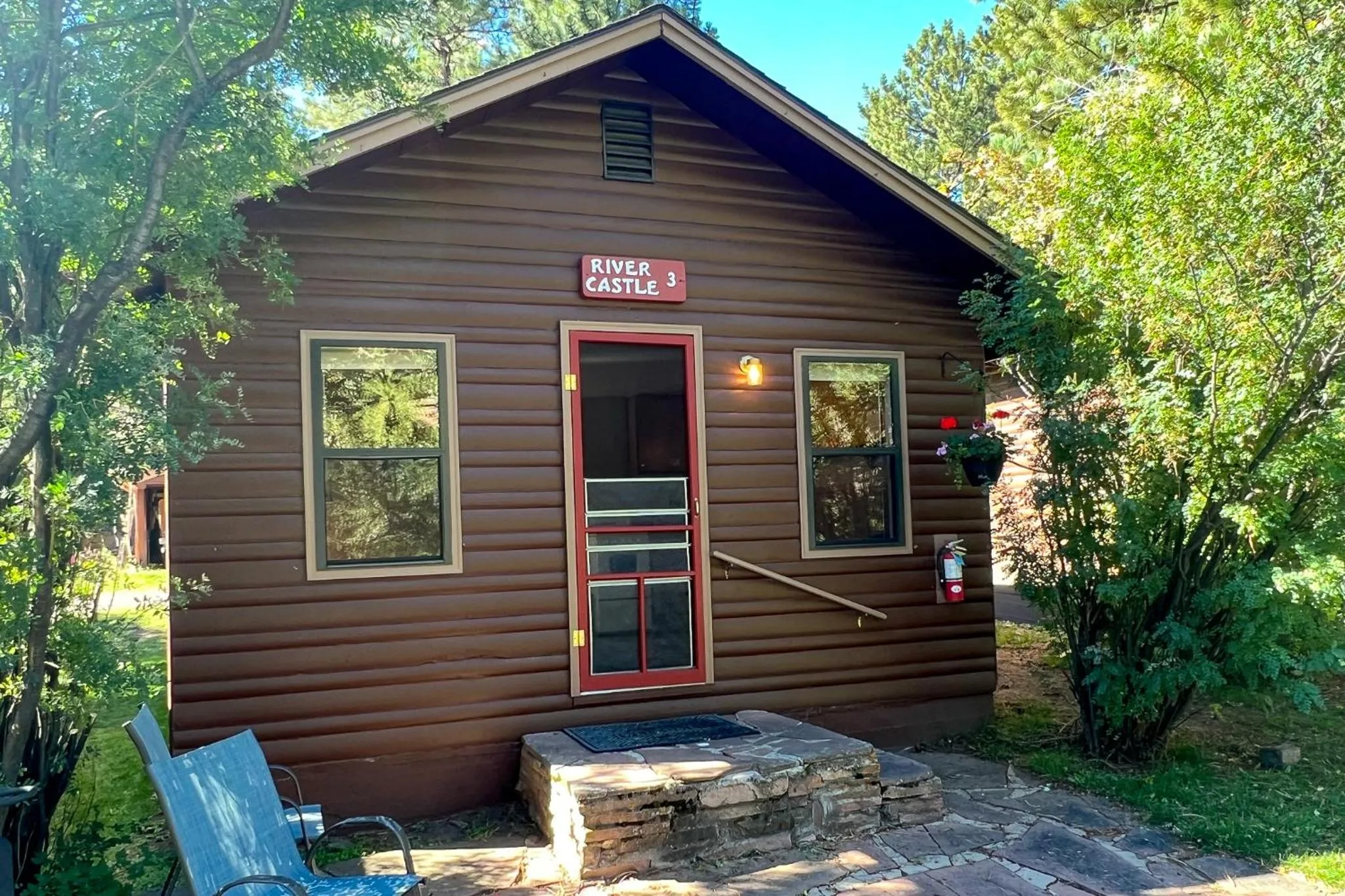 Property building in Castle Mountain Lodge