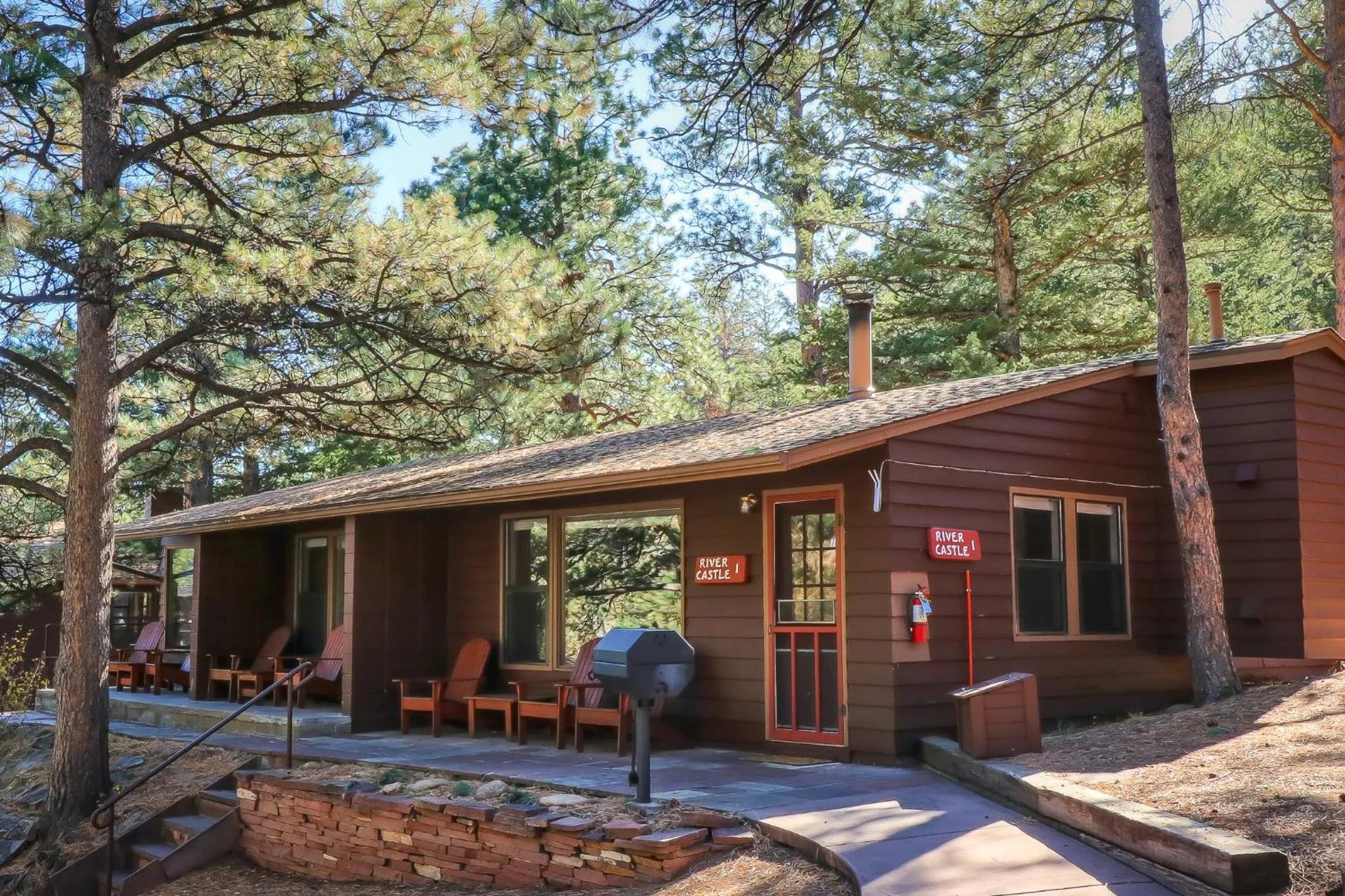 Property building in Castle Mountain Lodge