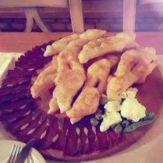 Food close-up in Hotel Snjezna kuca - Nature Park of Bosnia Herzegovina