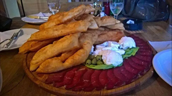 Food close-up in Hotel Snjezna kuca - Nature Park of Bosnia Herzegovina