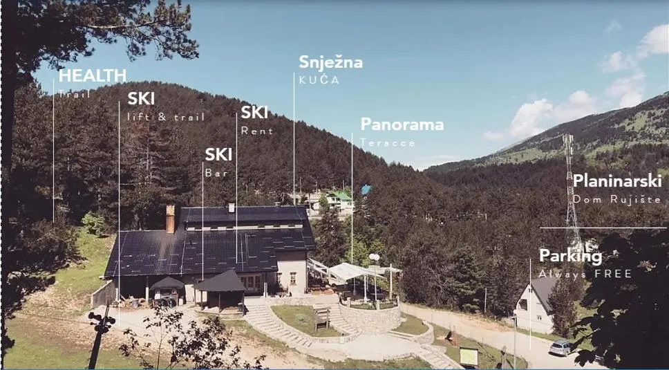 Bird's eye view in Hotel Snjezna kuca - Nature Park of Bosnia Herzegovina