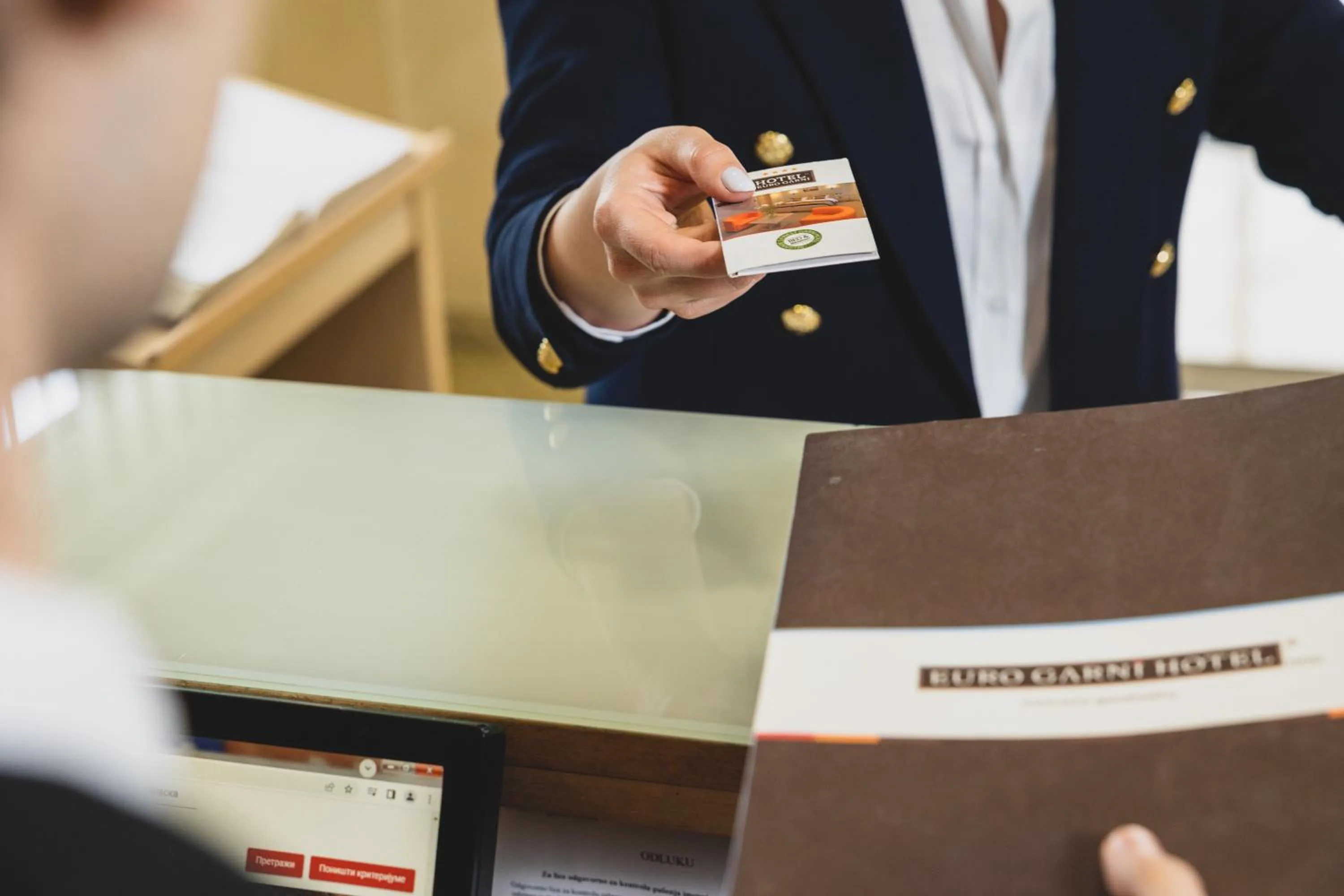 Lobby or reception in Euro Garni Hotel