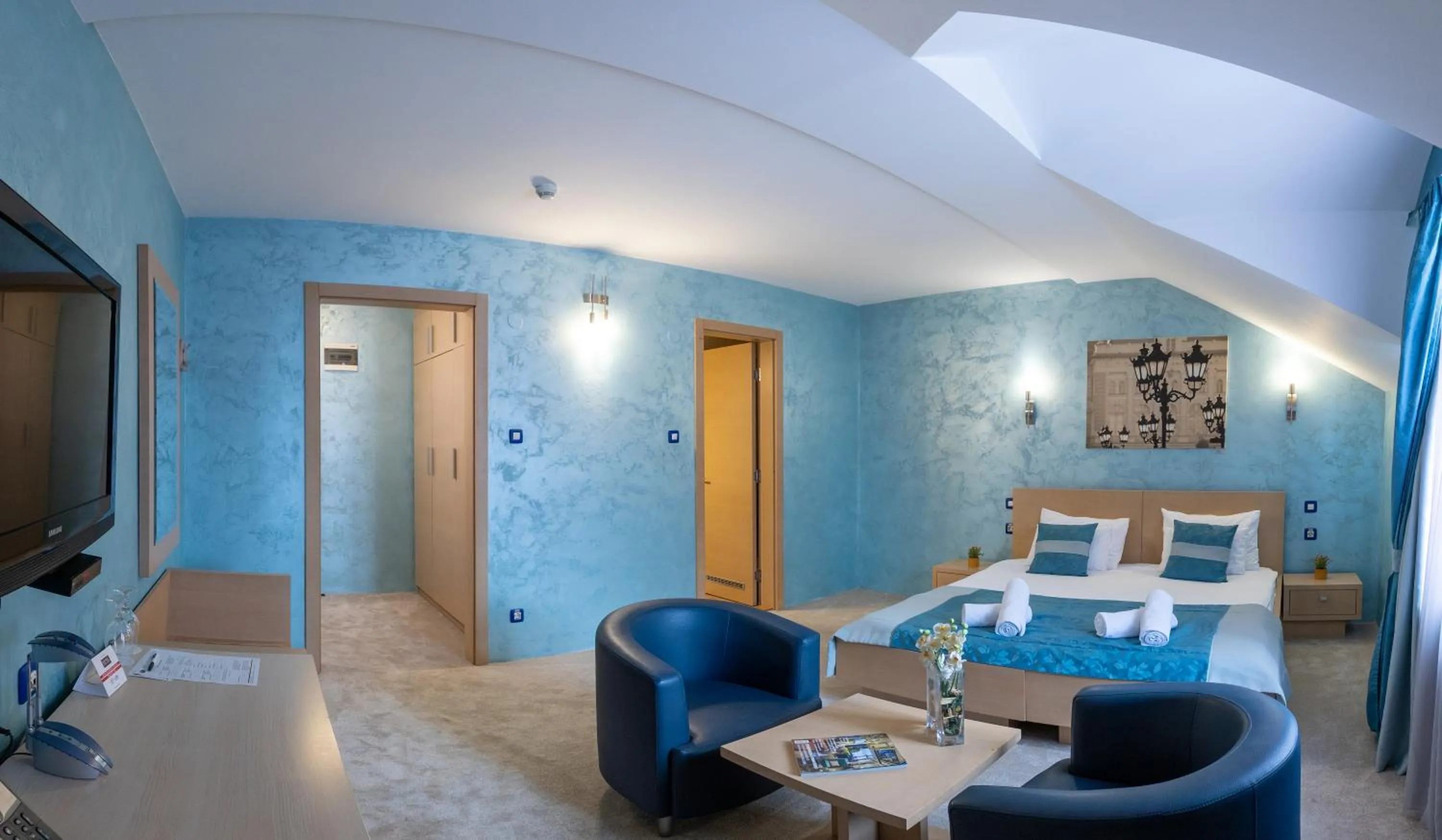 Photo of the whole room, Bed in Euro Garni Hotel