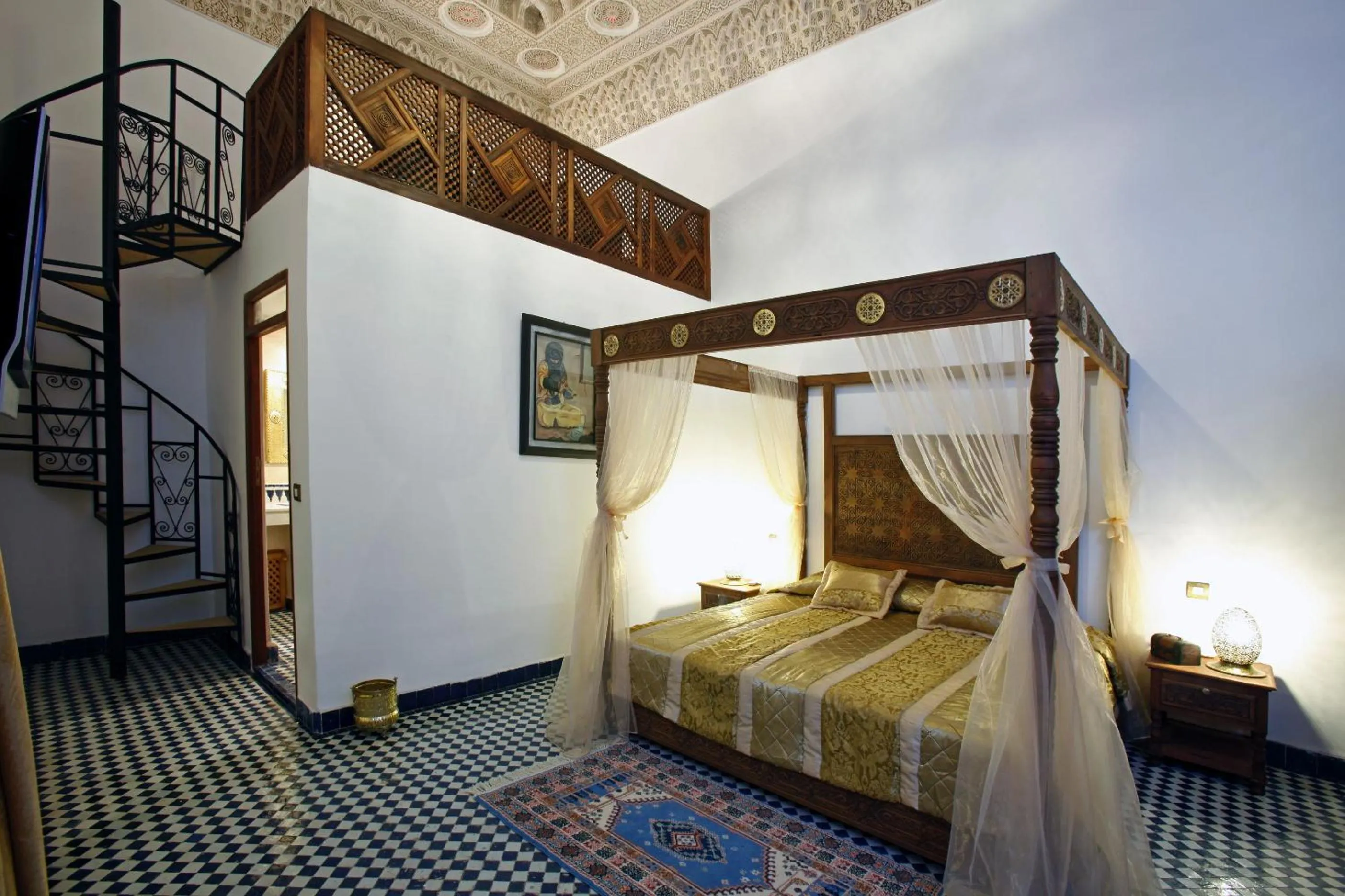 Photo of the whole room, Bed in Riad Alya