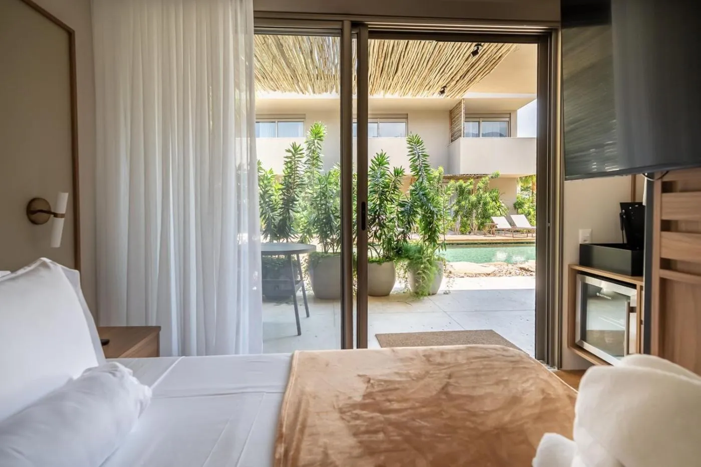 Bed in Duke Beach Hotel Maresias