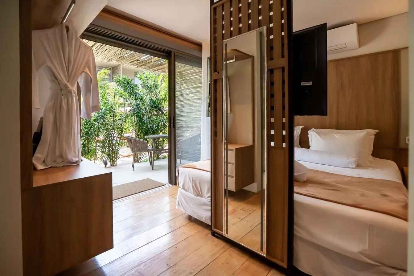 Bed in Duke Beach Hotel Maresias