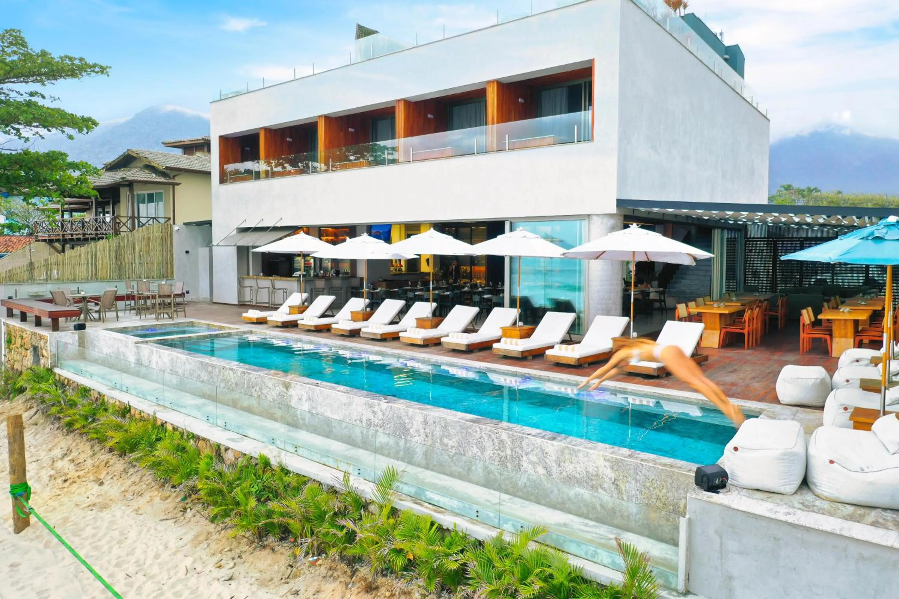 Property building in Duke Beach Hotel Maresias