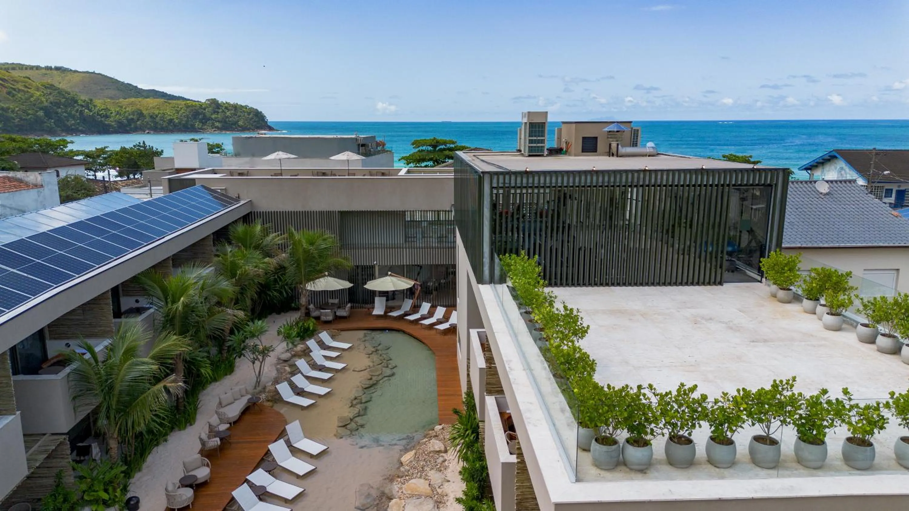 Property building in Duke Beach Hotel Maresias