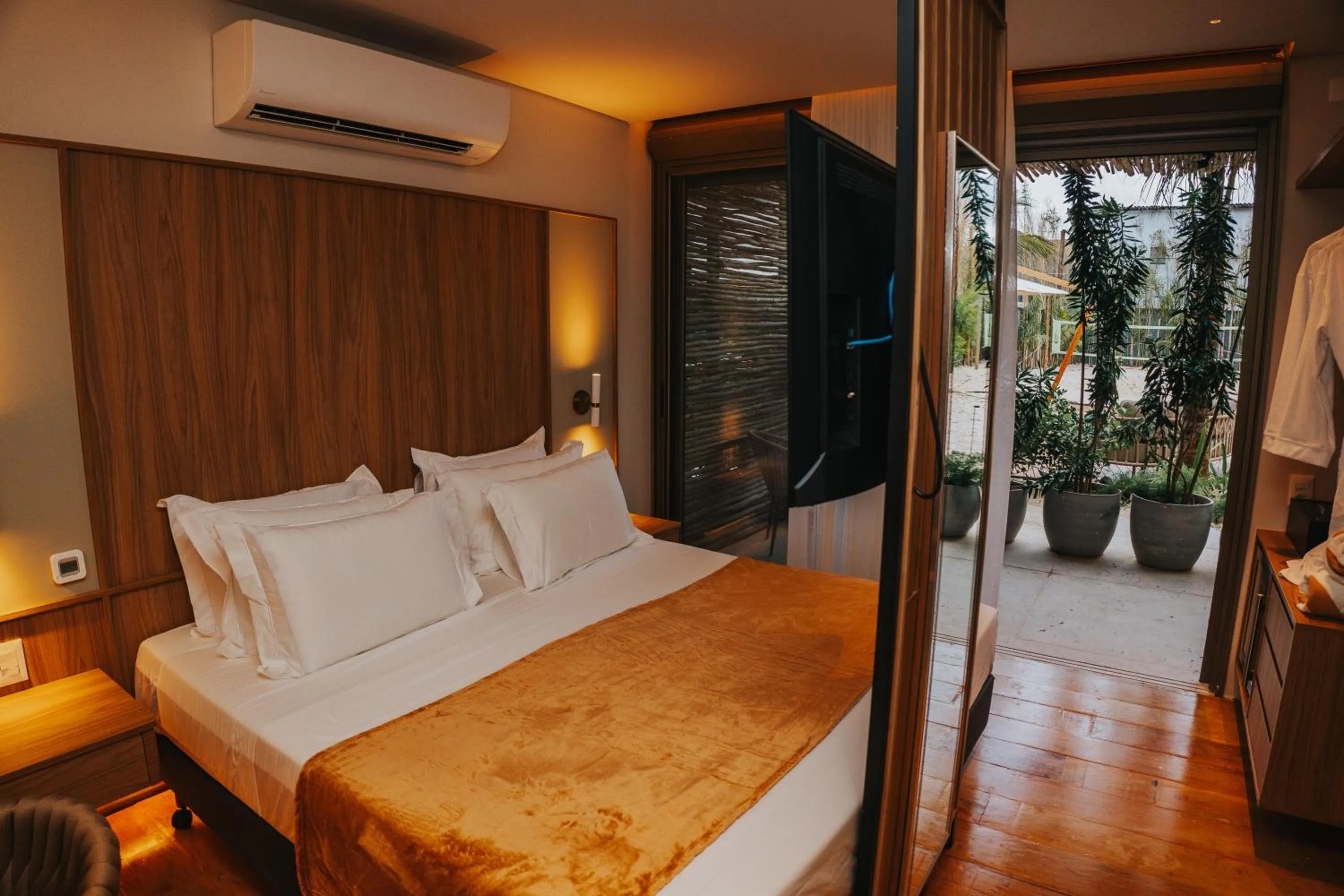 Bed in Duke Beach Hotel Maresias