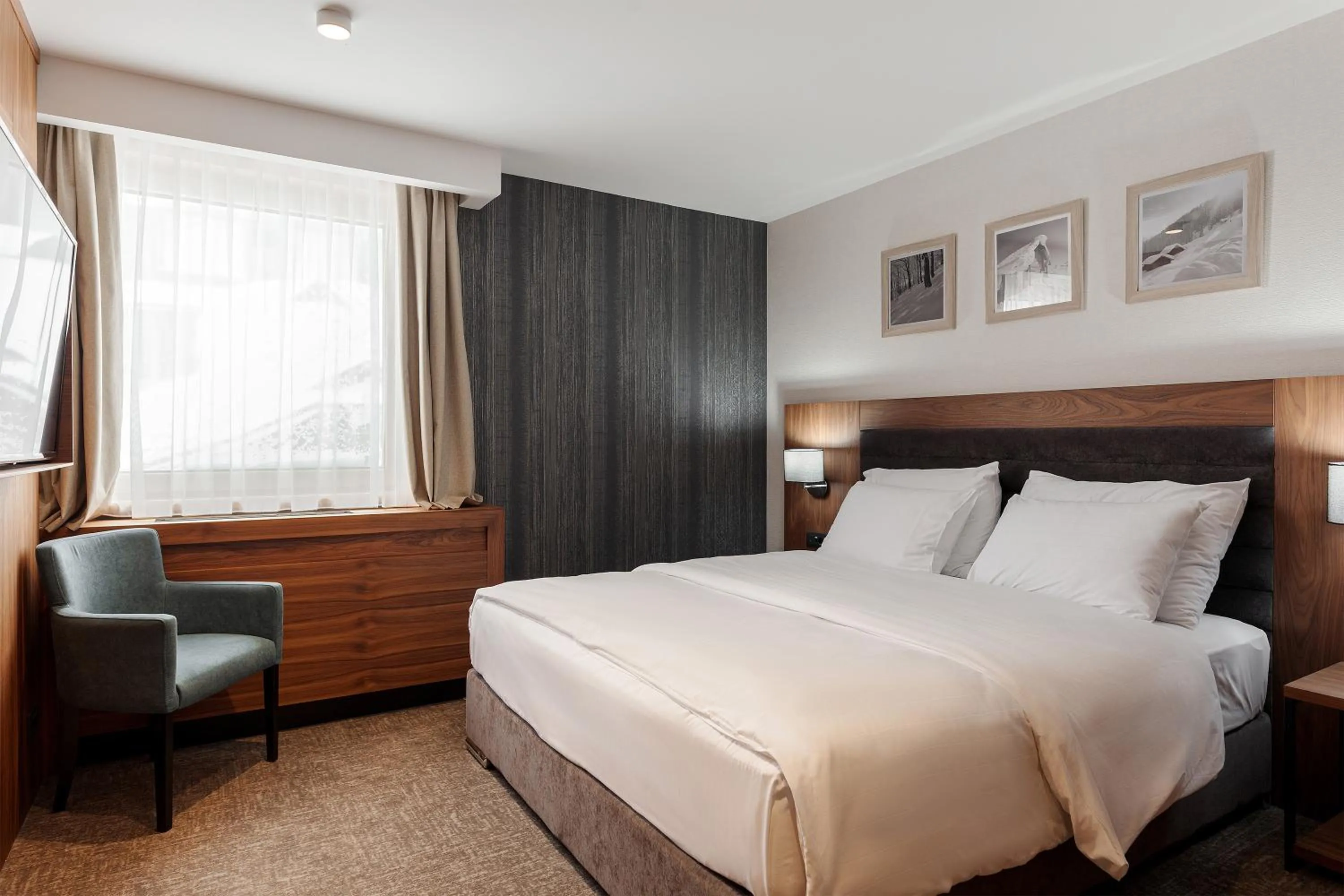 Bed in Hotel Grand Kopaonik