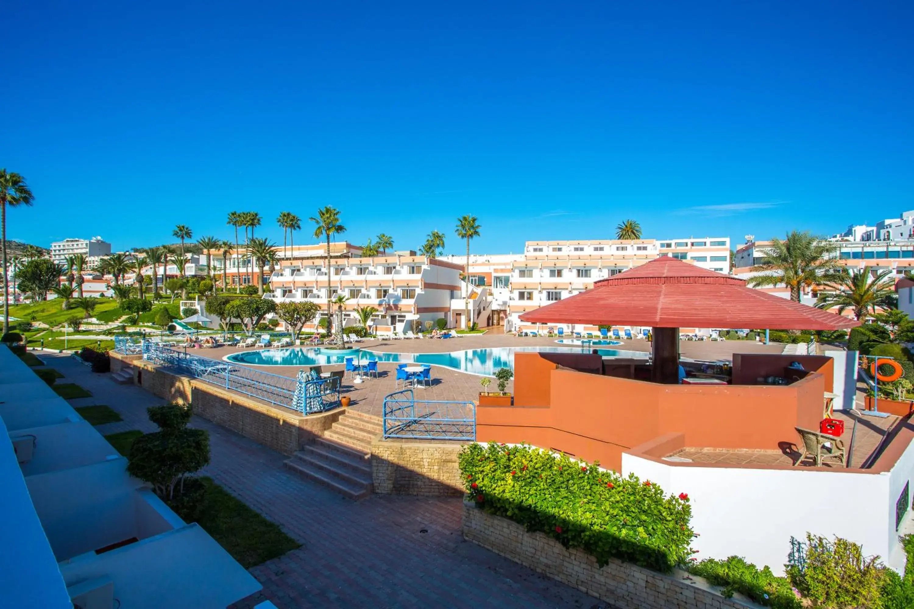 Balcony/Terrace, Pool View in Hotel Club Almoggar Garden Beach