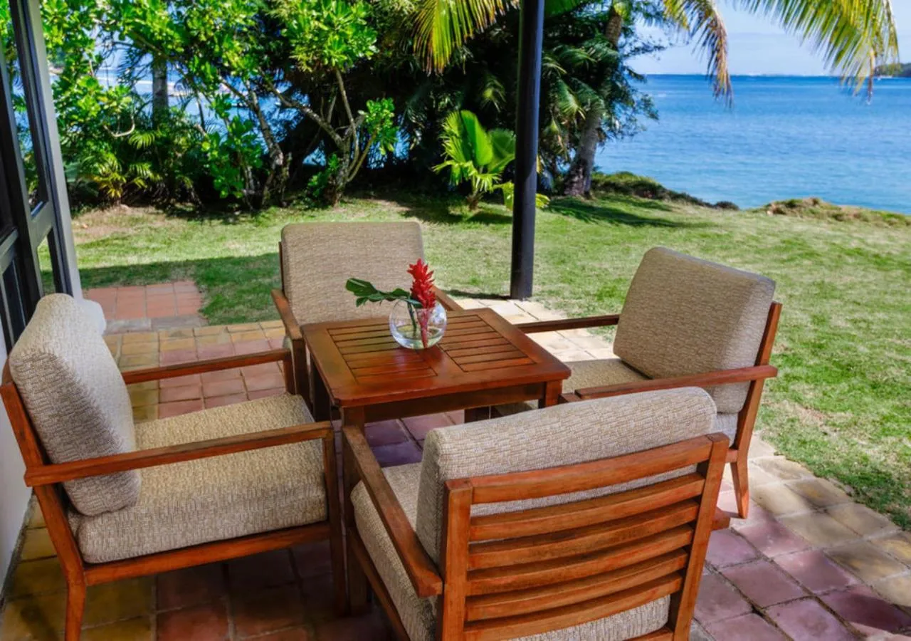 Patio in Shangri-La Yanuca Island, Fiji