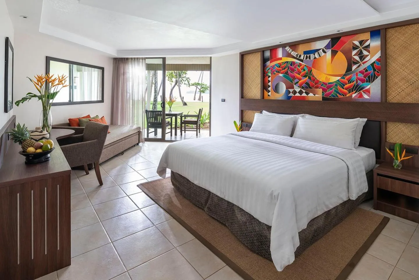Photo of the whole room, Bed in Shangri-La Yanuca Island, Fiji