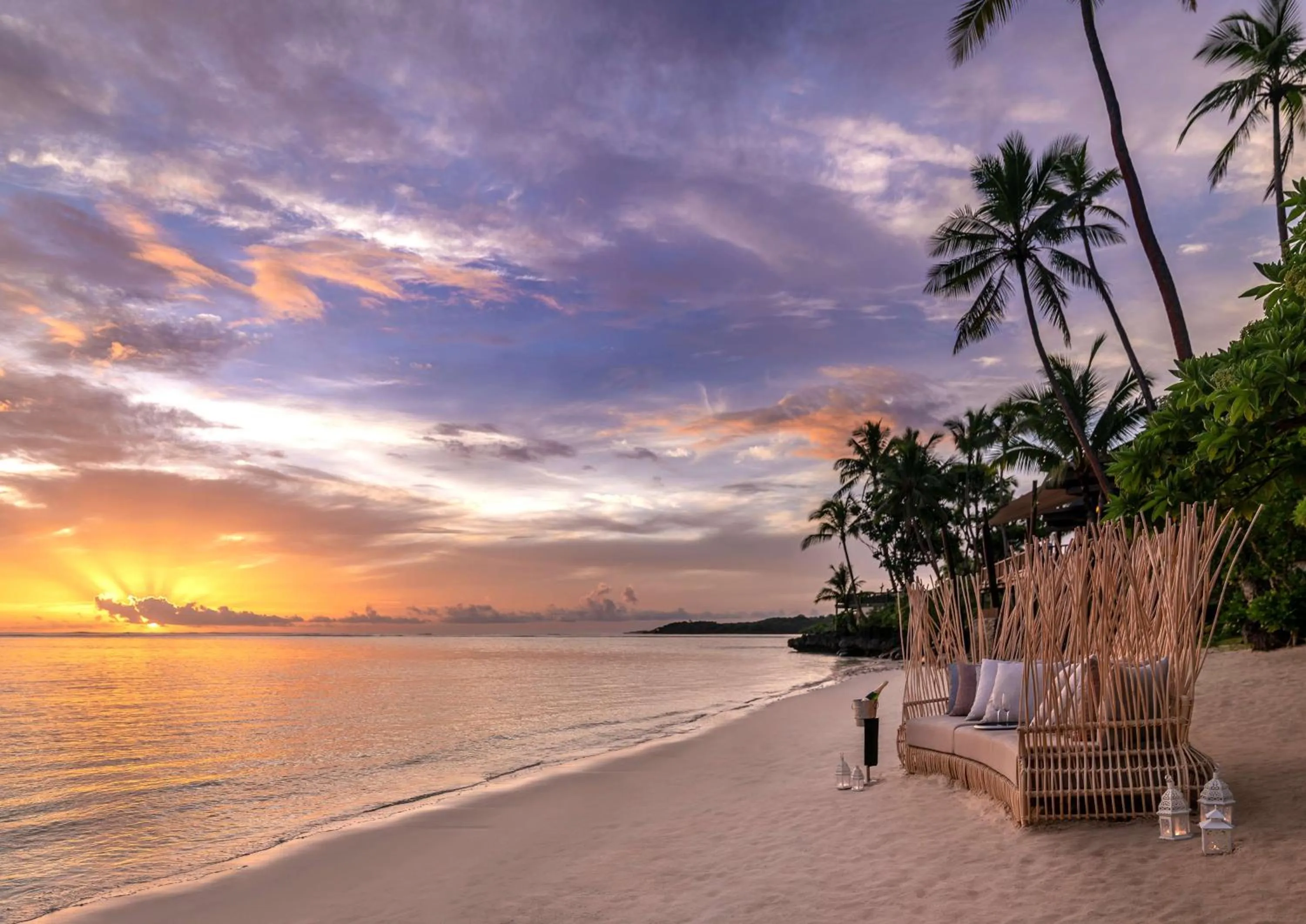 Beach in Shangri-La Yanuca Island, Fiji