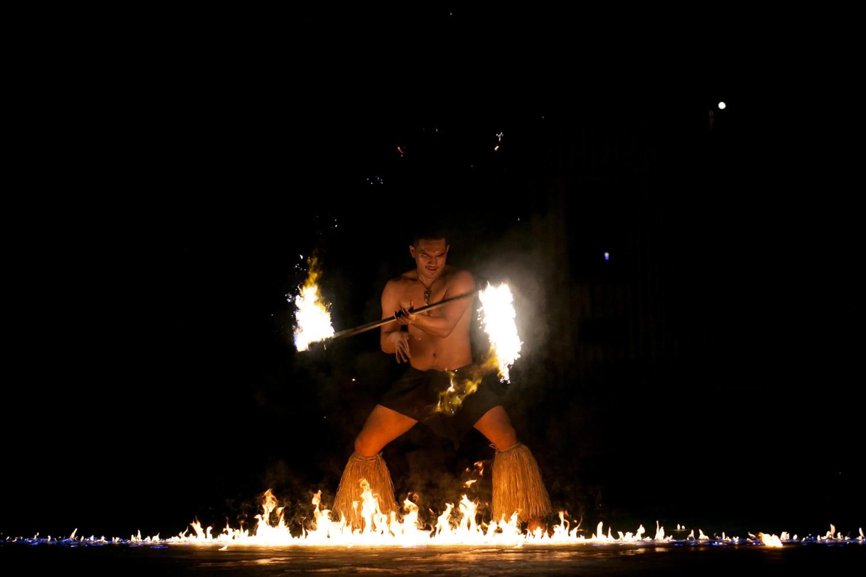 Evening entertainment in Shangri-La Yanuca Island, Fiji